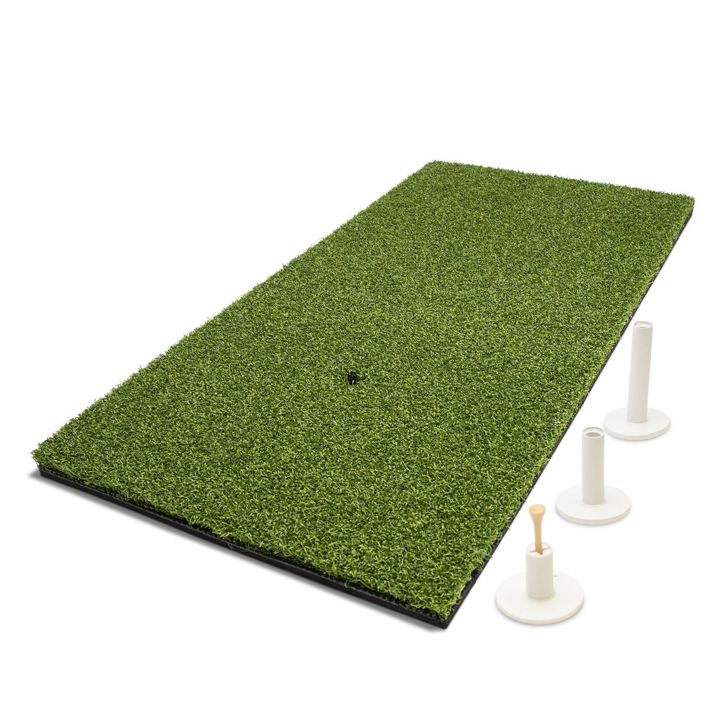 GoSports Golf Hitting Mat | 2x1 Artificial Turf Mat for Indoor/Outdoor Practice | Includes 3 Rubber Tees Golf playgosports.com 