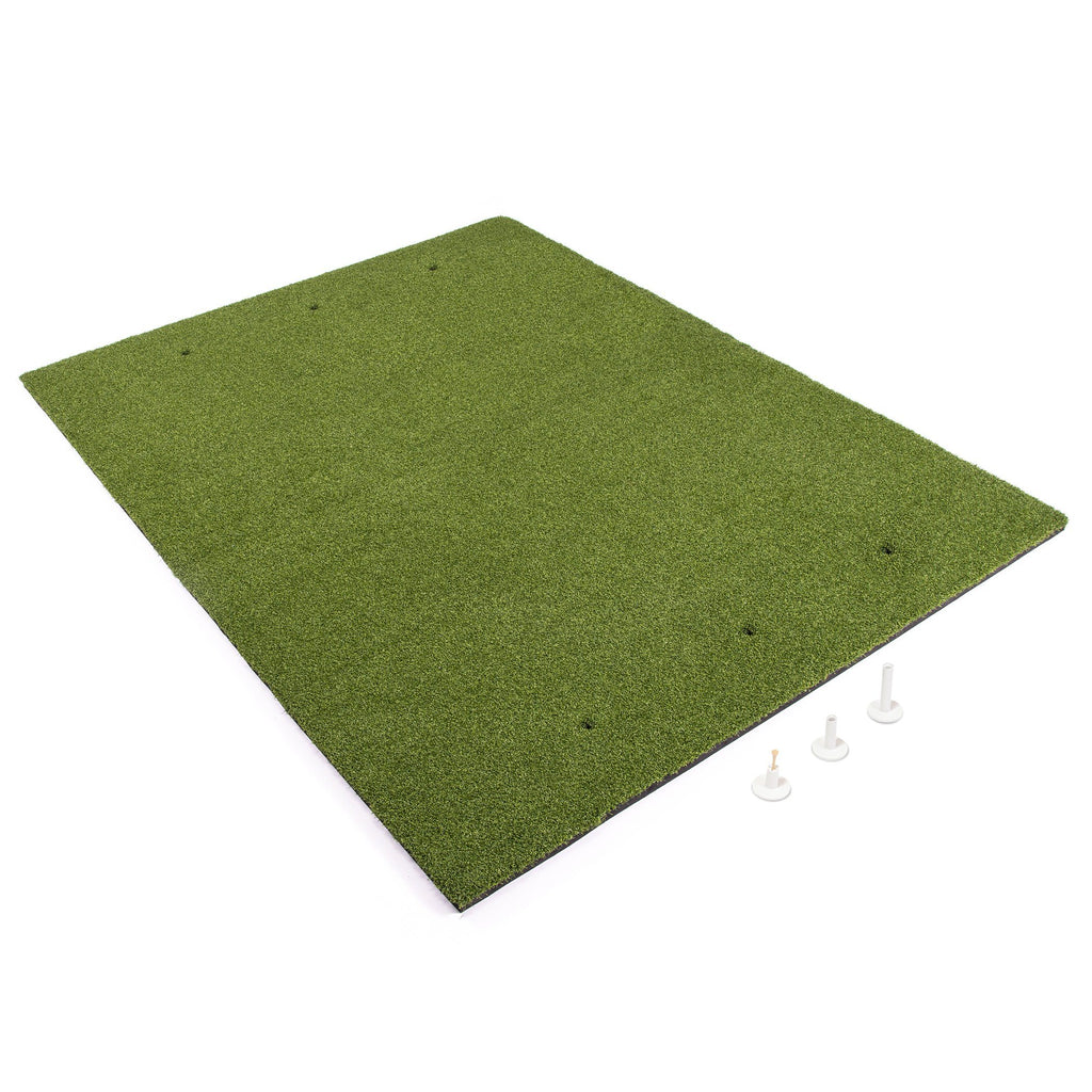 GoSports Golf Hitting Mat | 5x4 Artificial Turf Mat for Indoor/Outdoor Practice | Includes 3 Rubber Tees Golf playgosports.com 