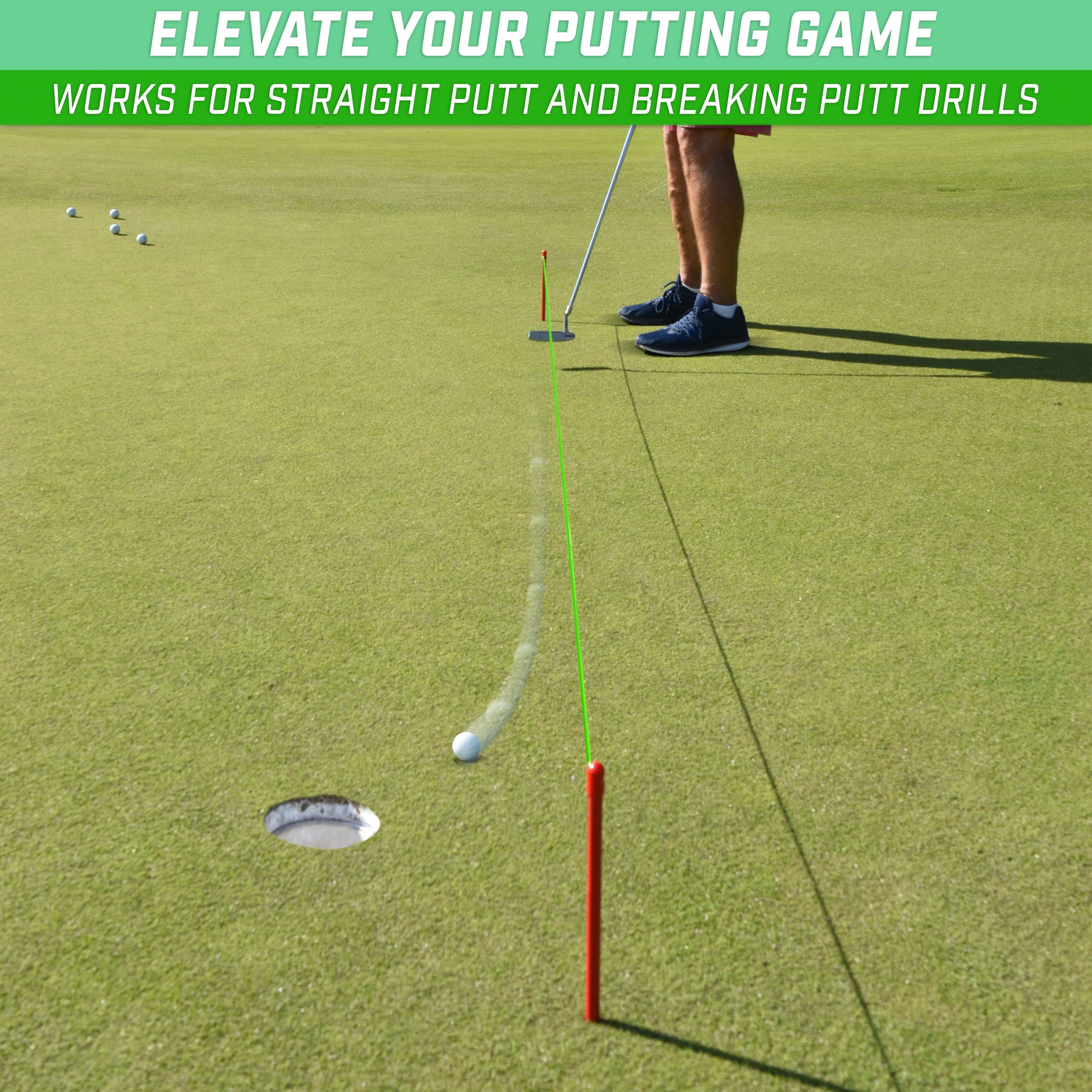 a man is playing golf with a ball