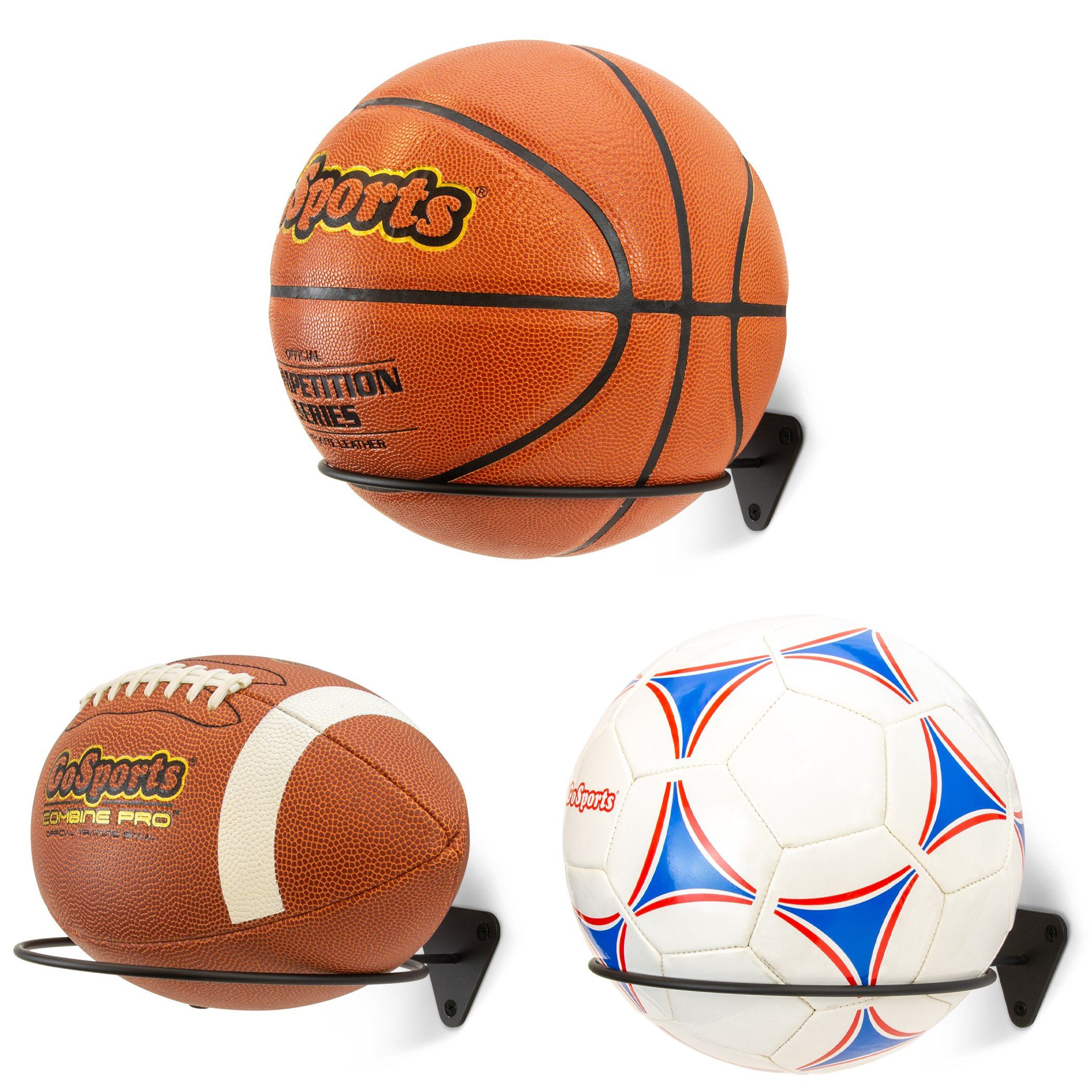 three different types of basketball balls
