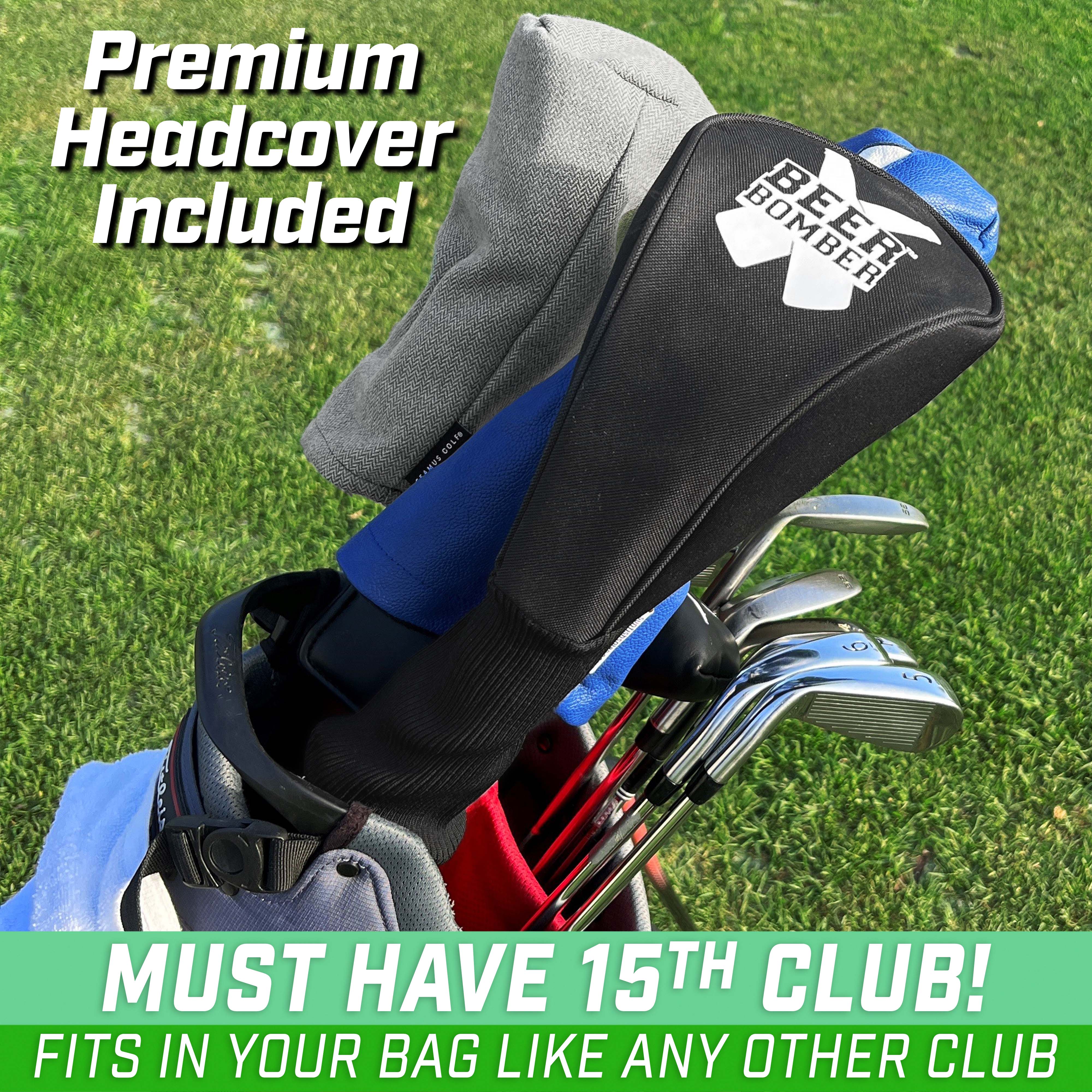 a golf bag with a golf club logo on it