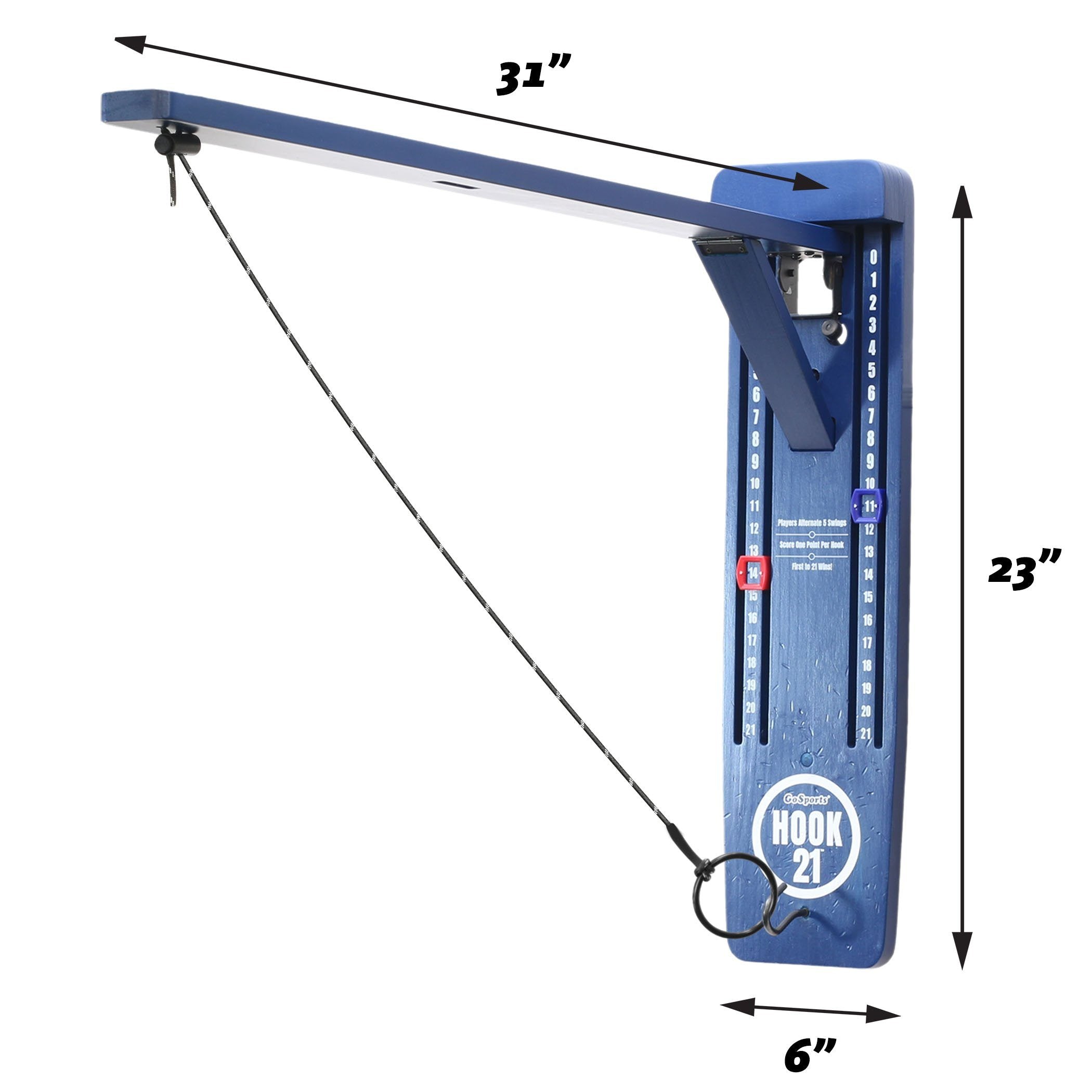 a blue crane crane with a white background