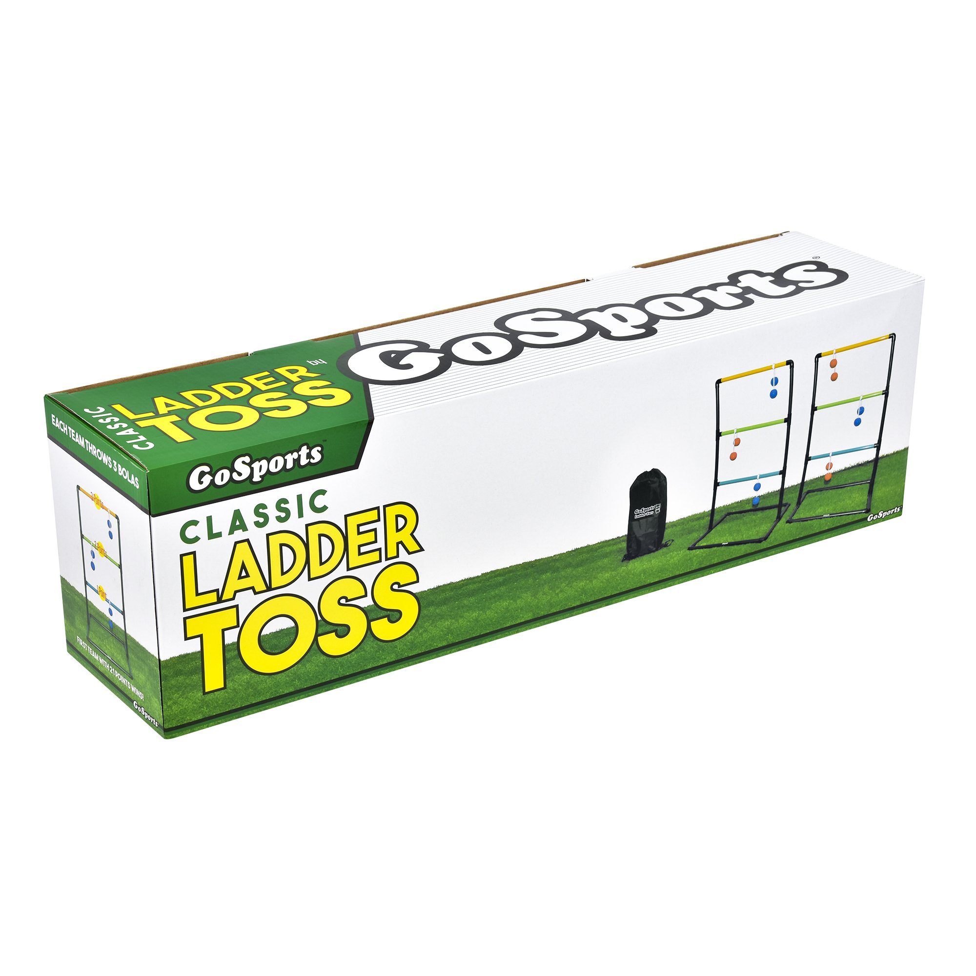 a box of golf tees with a white background