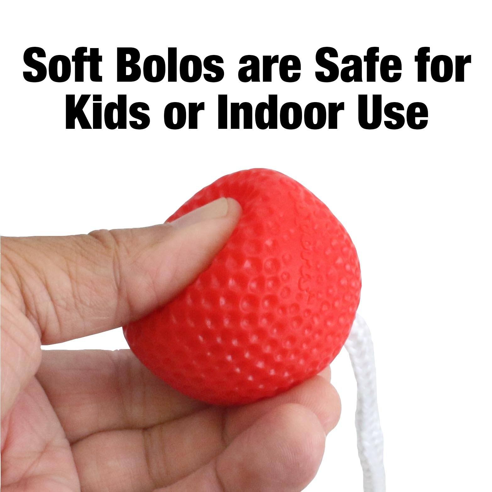 a hand holding a red plastic ball with the words stibs are safe for kids