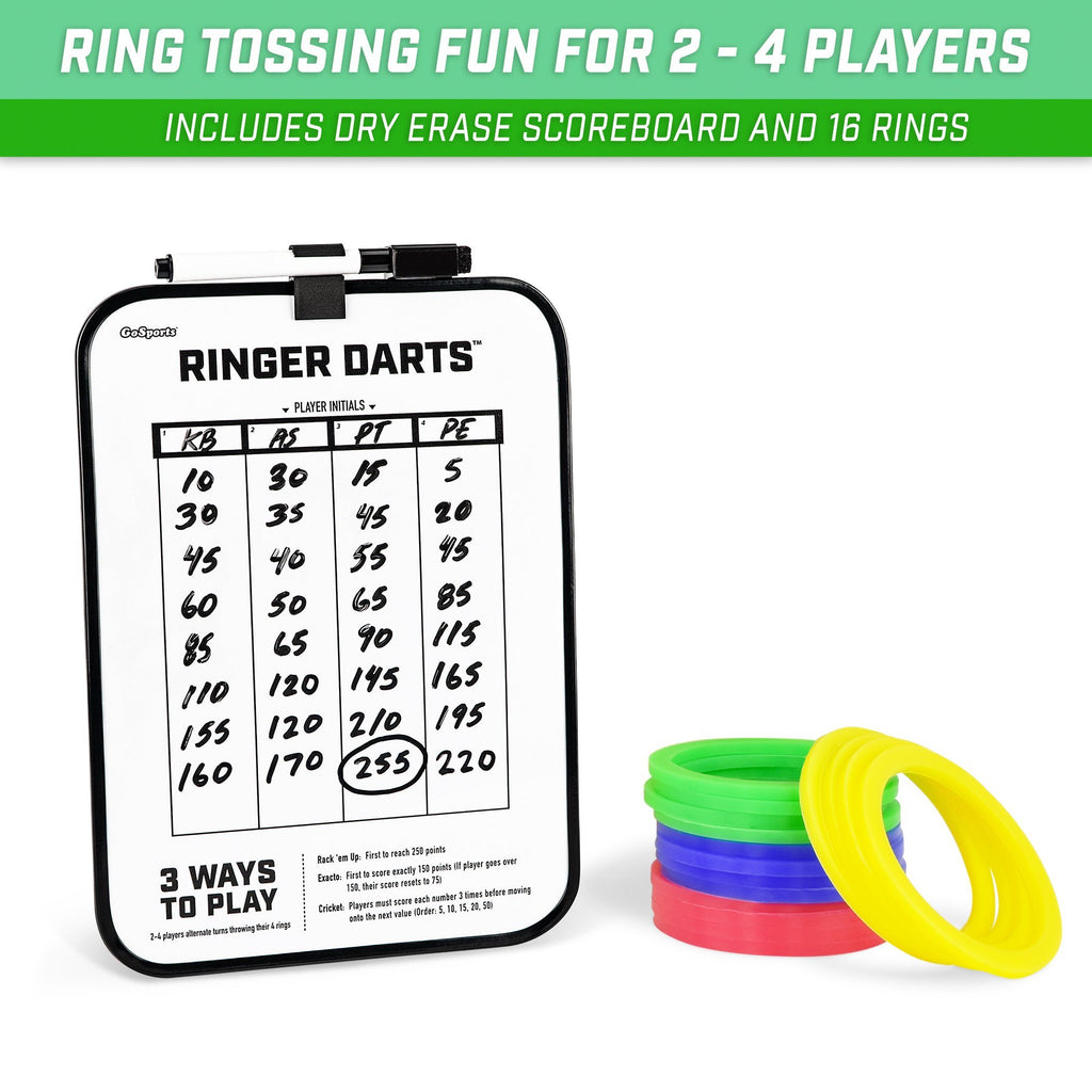 GoSports Ringer Darts Toss Game | Indoor Outdoor Hook Ring Toss Set for Kids & Adults Ring Darts playgosports.com 