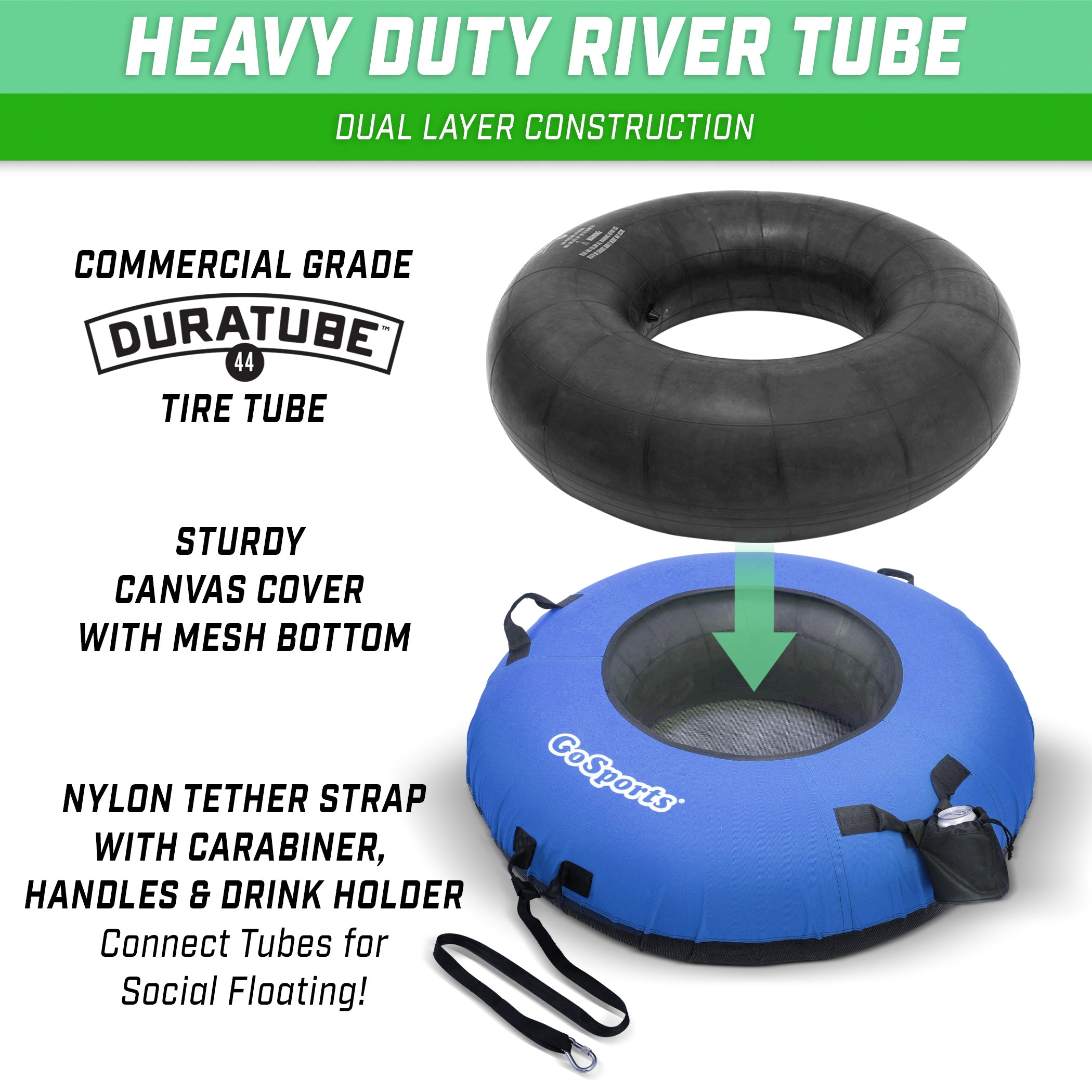 black tire on top inflatable colorful heavy duty
