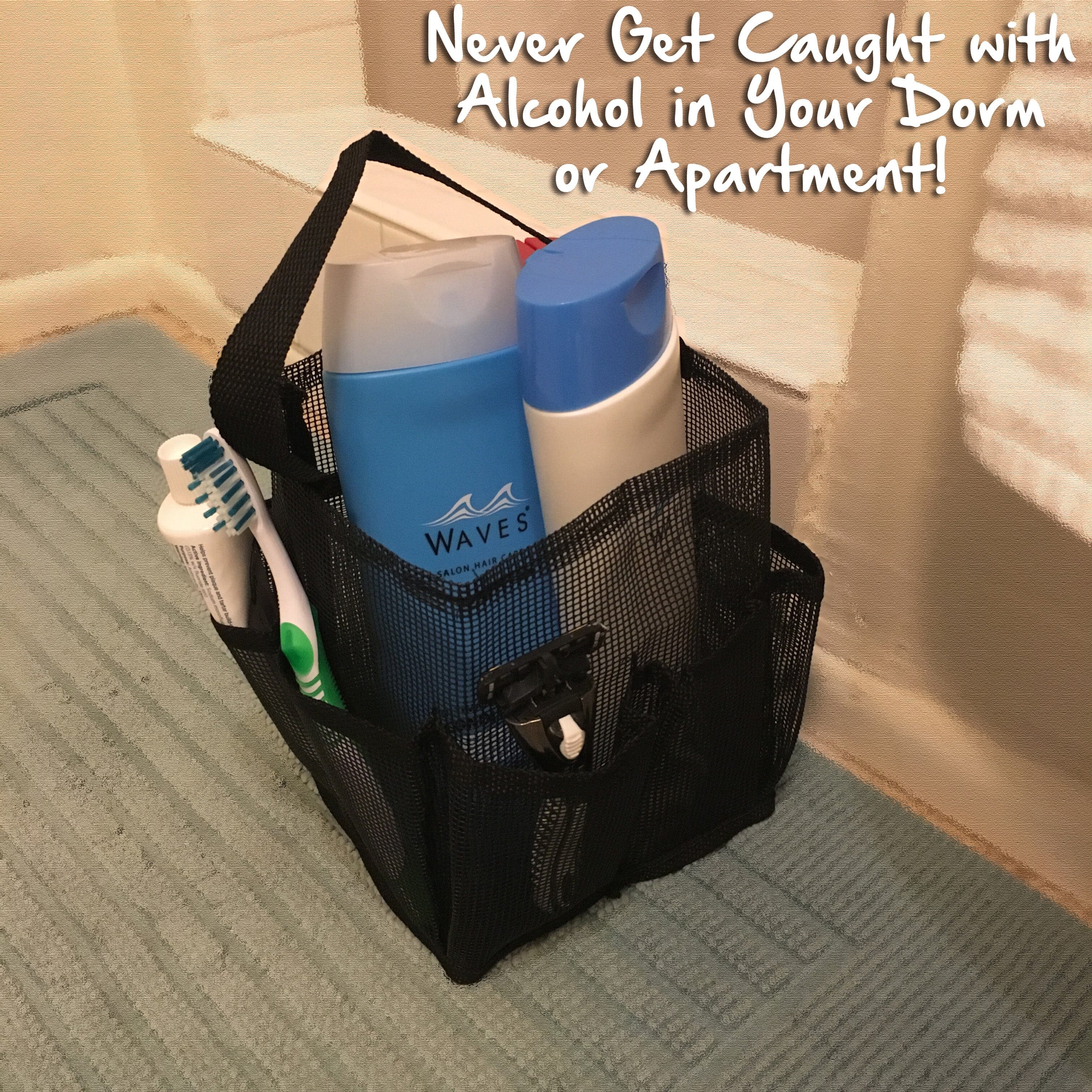 a black bag with tooths and toothpass