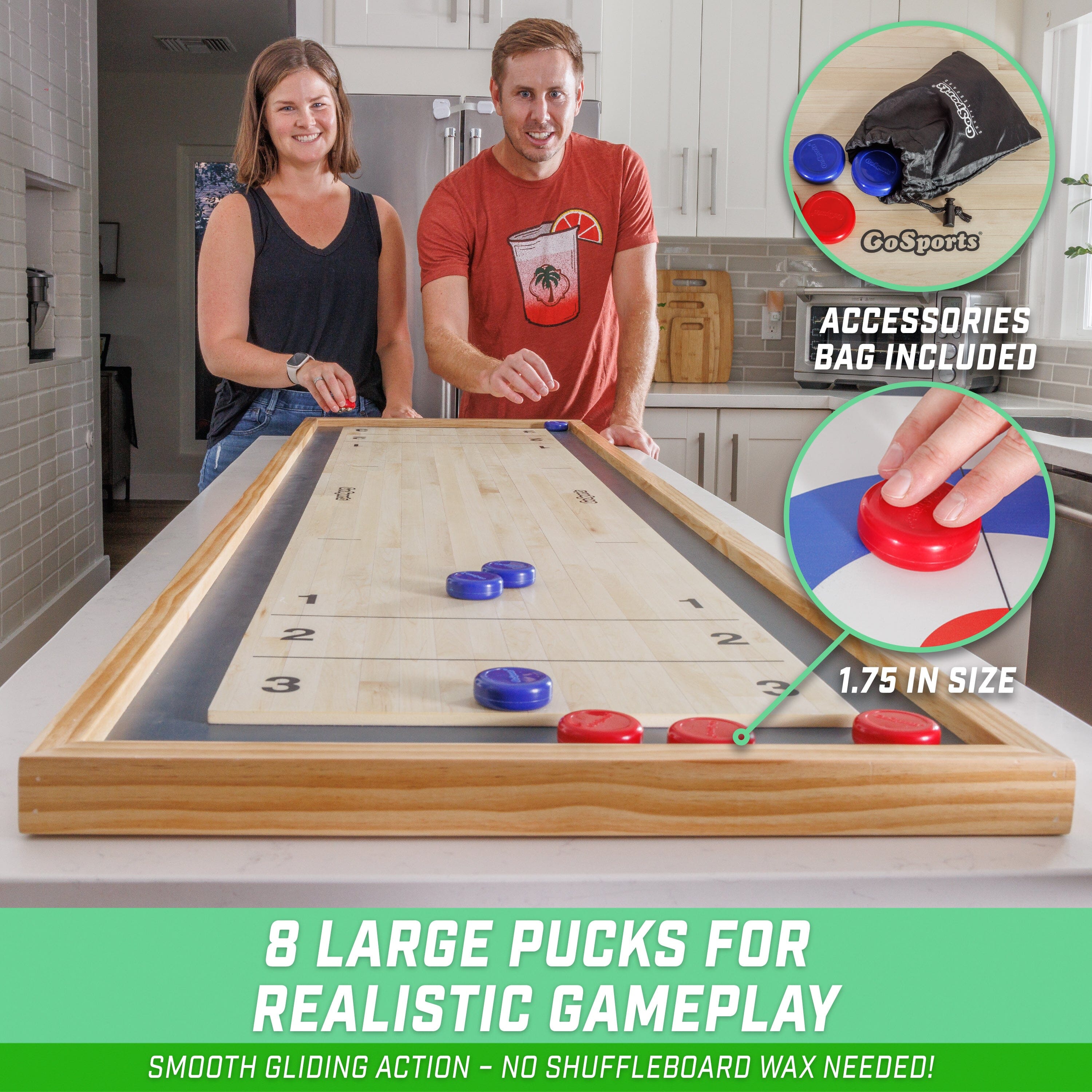 a couple playing a game of shuffles