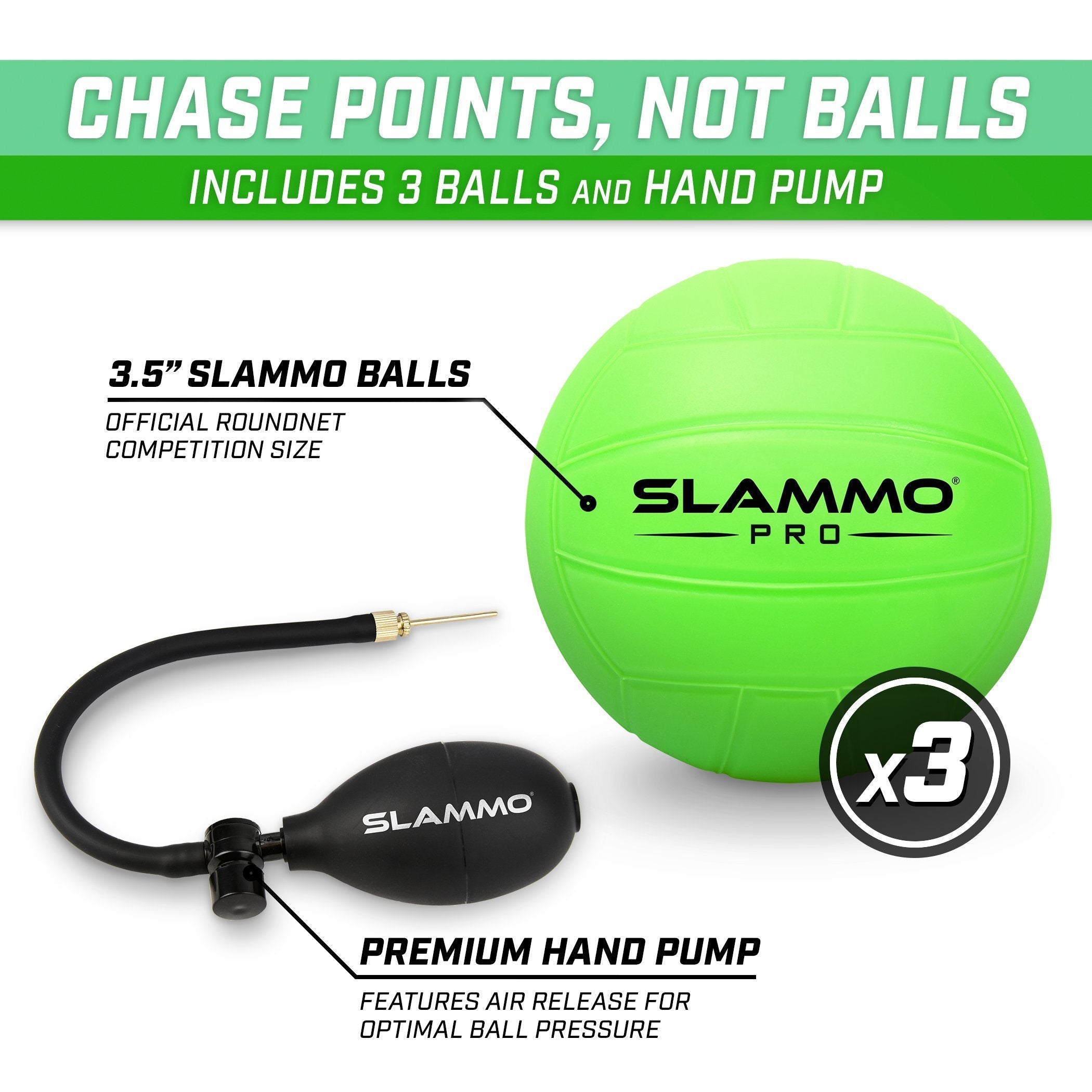 Slammo PRO ball and hand pump