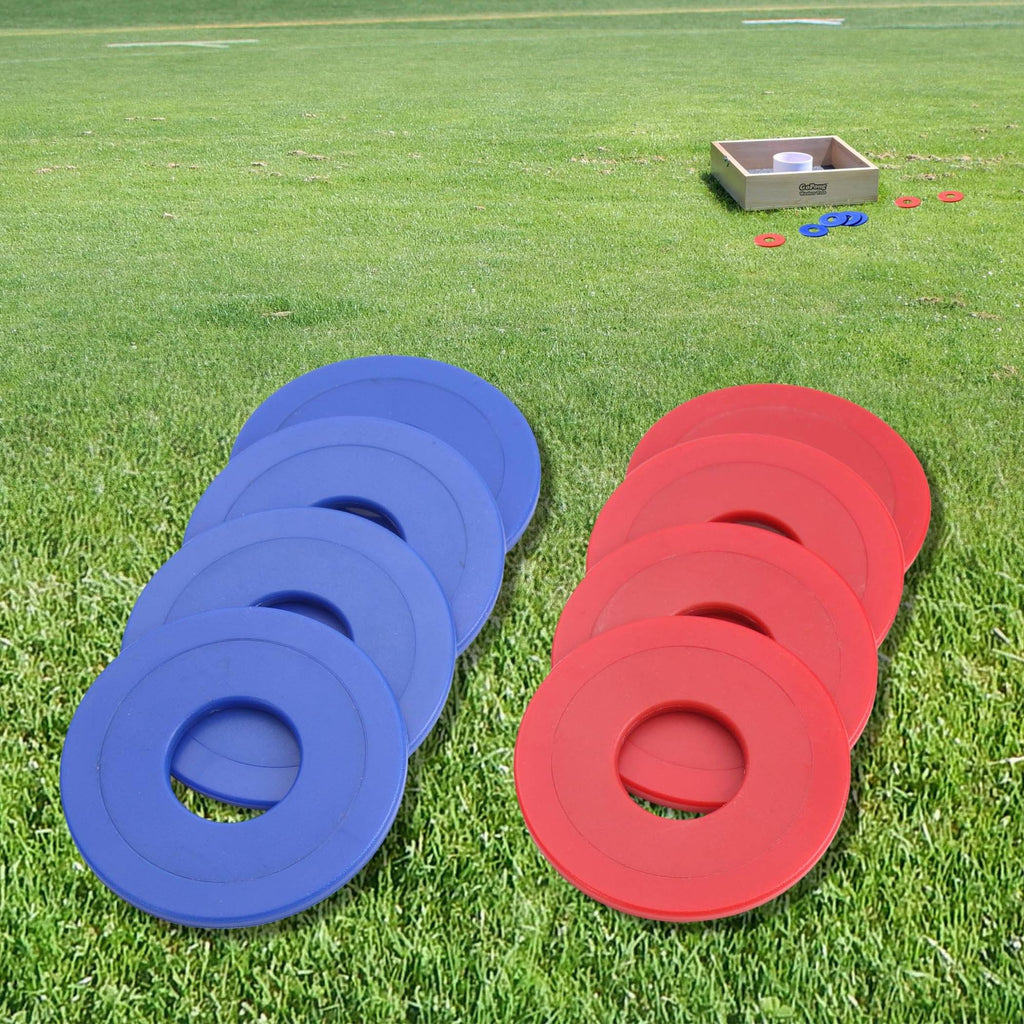 GoSports Plastic Coated Metal Replacement Washer Set - Plastic Coated Metal - Set of 8 Washers Washer Toss playgosports.com 
