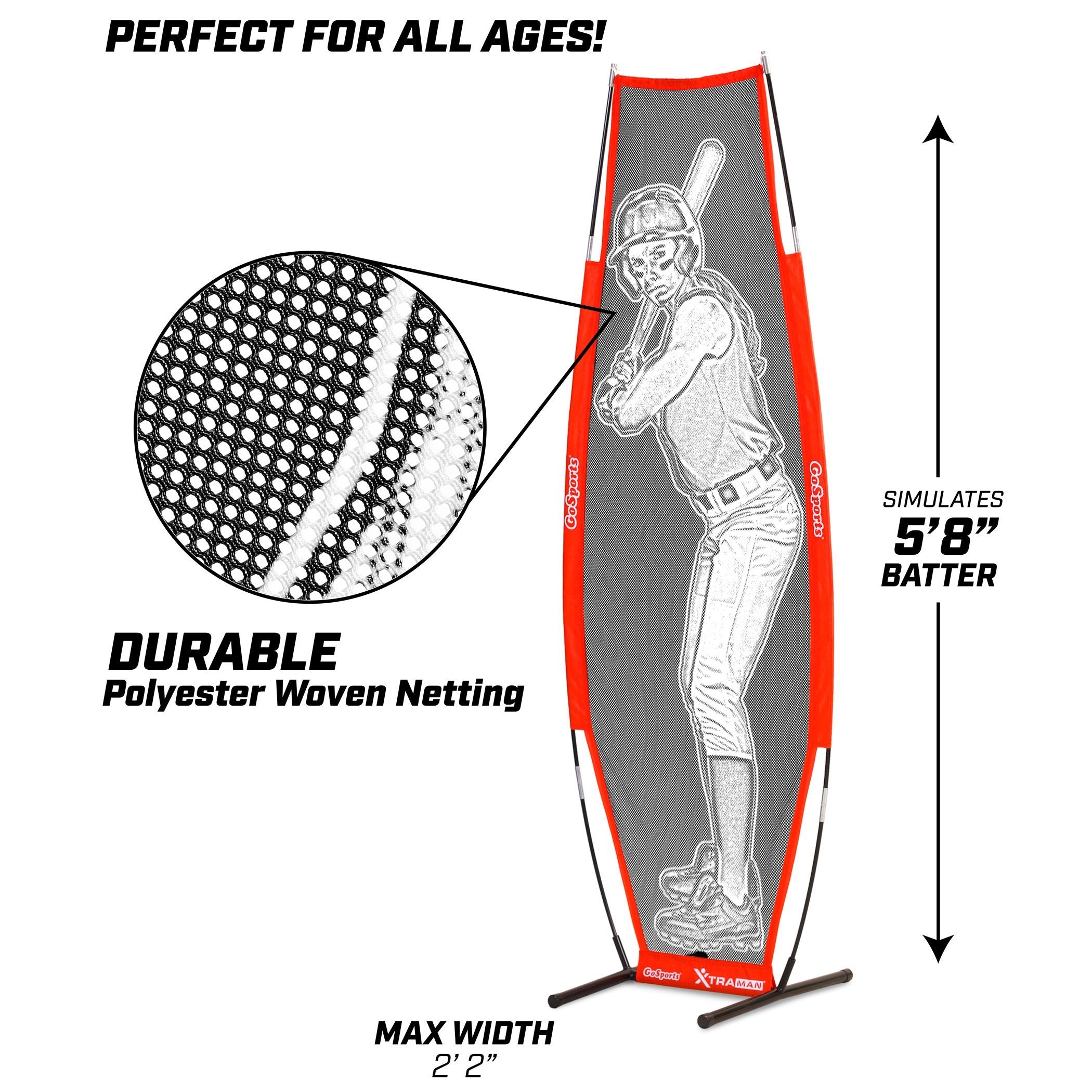 a paddle with the text perfect all - in red and white