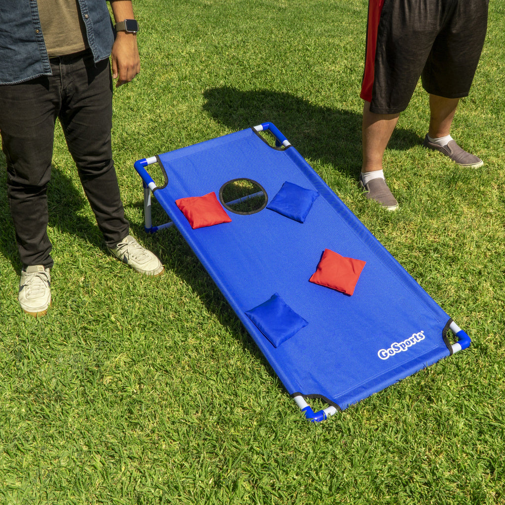GoSports Portable 4' x 2' PVC Framed Cornhole Game Set with 8 Bean Bags and Travel Carrying Case Cornhole playgosports.com 