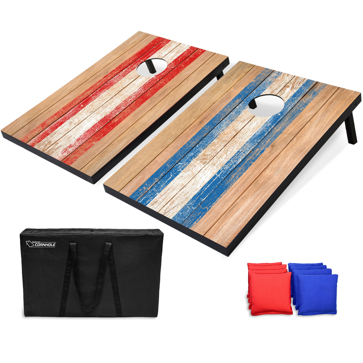 3' x 2' Portable Cornhole Set Cornhole GoSports Cornhole Barnwood 