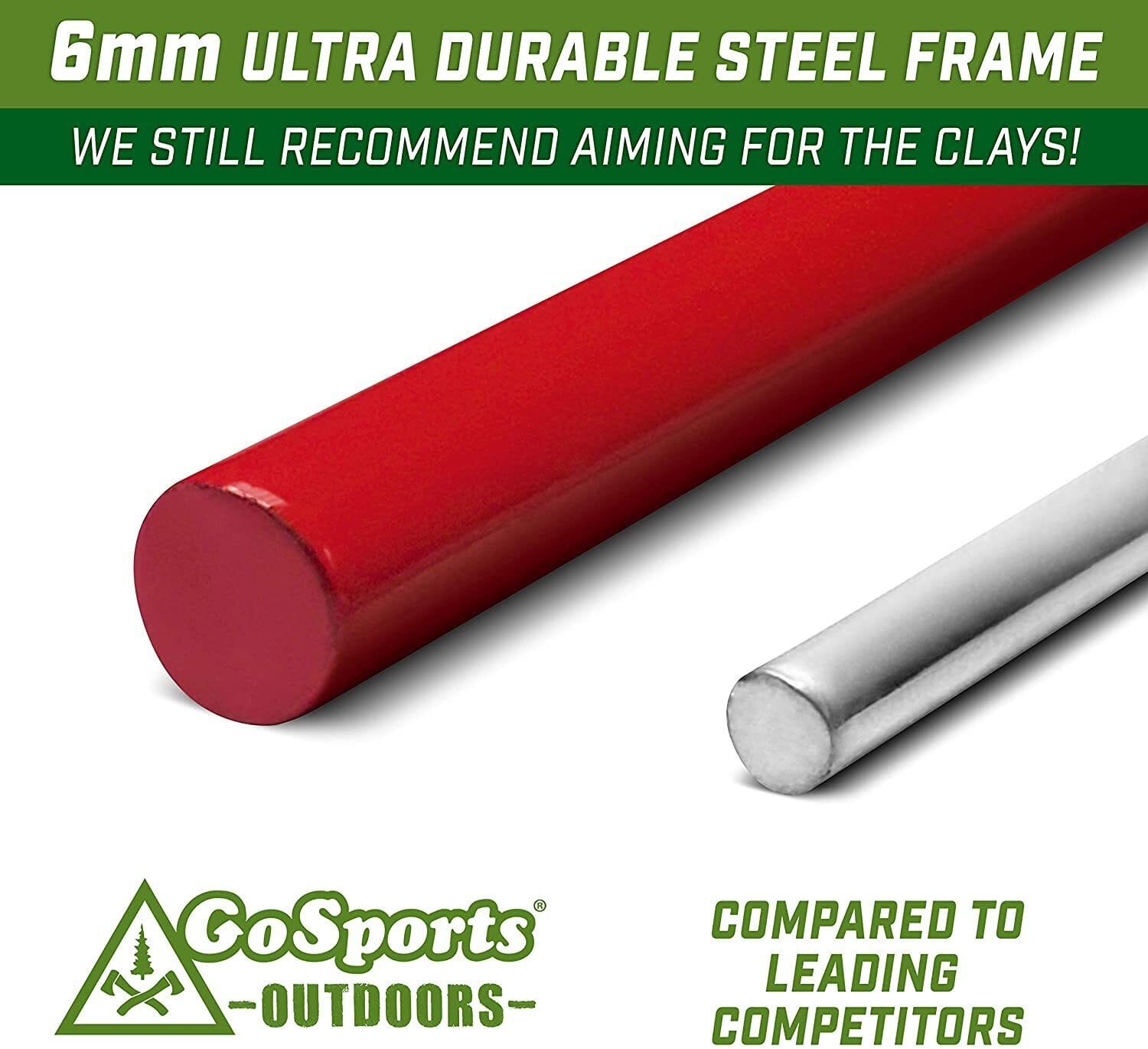 GoSports Outdoors Tri-Tower Steel Clay Pigeon Holder 3-Pack - Shooting Practice Clay Target Stands Target Practice GoSportsOutdoors.com 