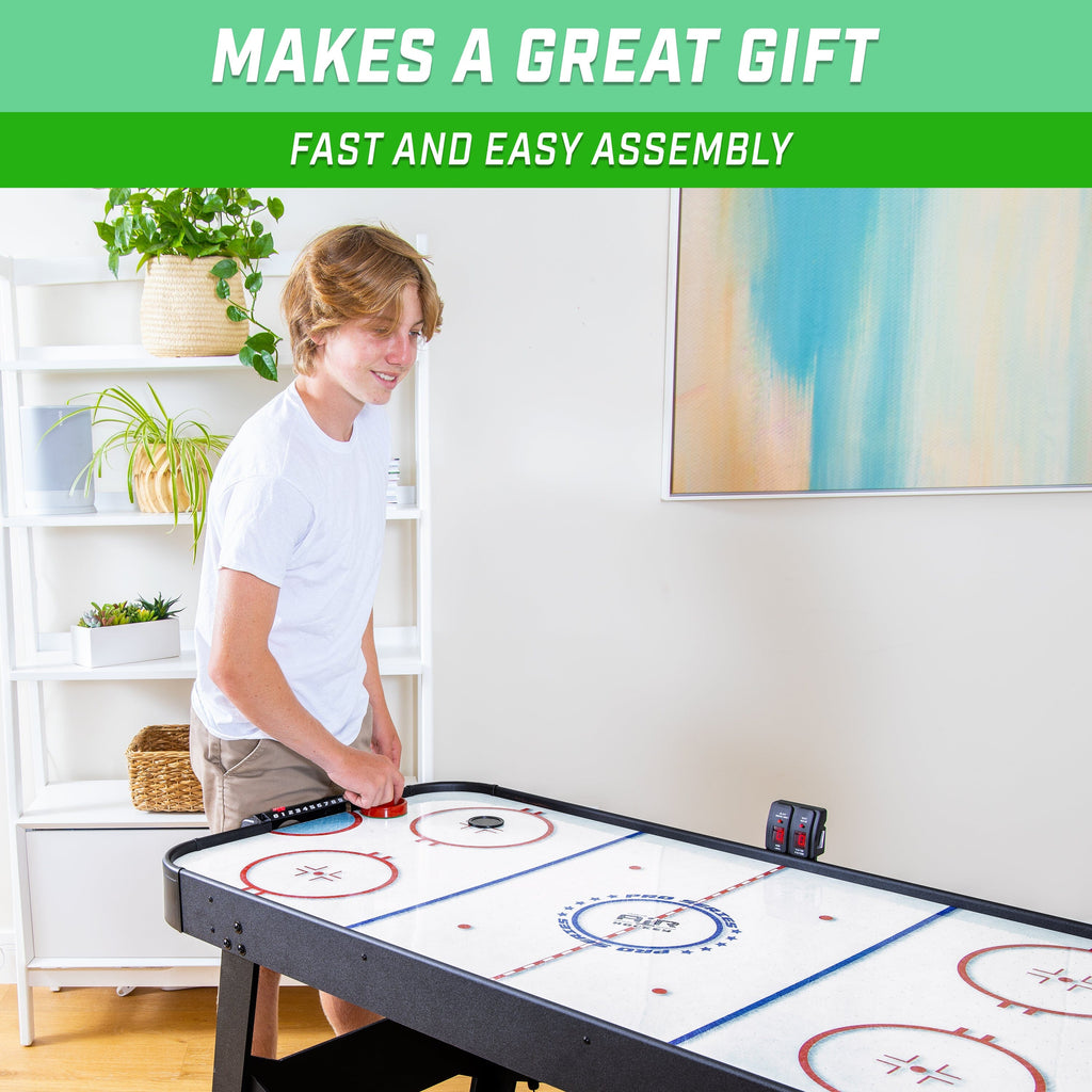 GoSports 54 Inch Air Hockey Arcade Table for Kids & Adults - Black GoSports 