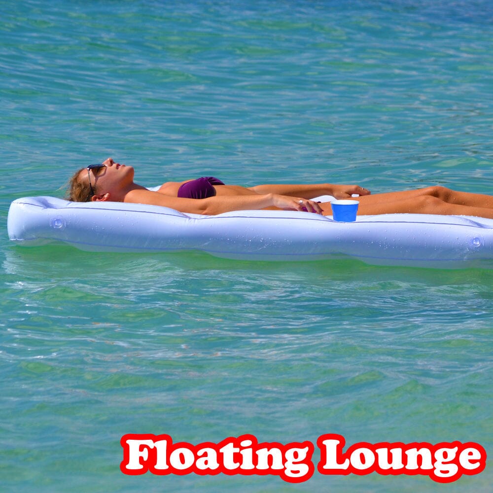 GoPong Inflatable Pool Lounge Beer Pong Table- White Floating Beer Pong gopong.com 