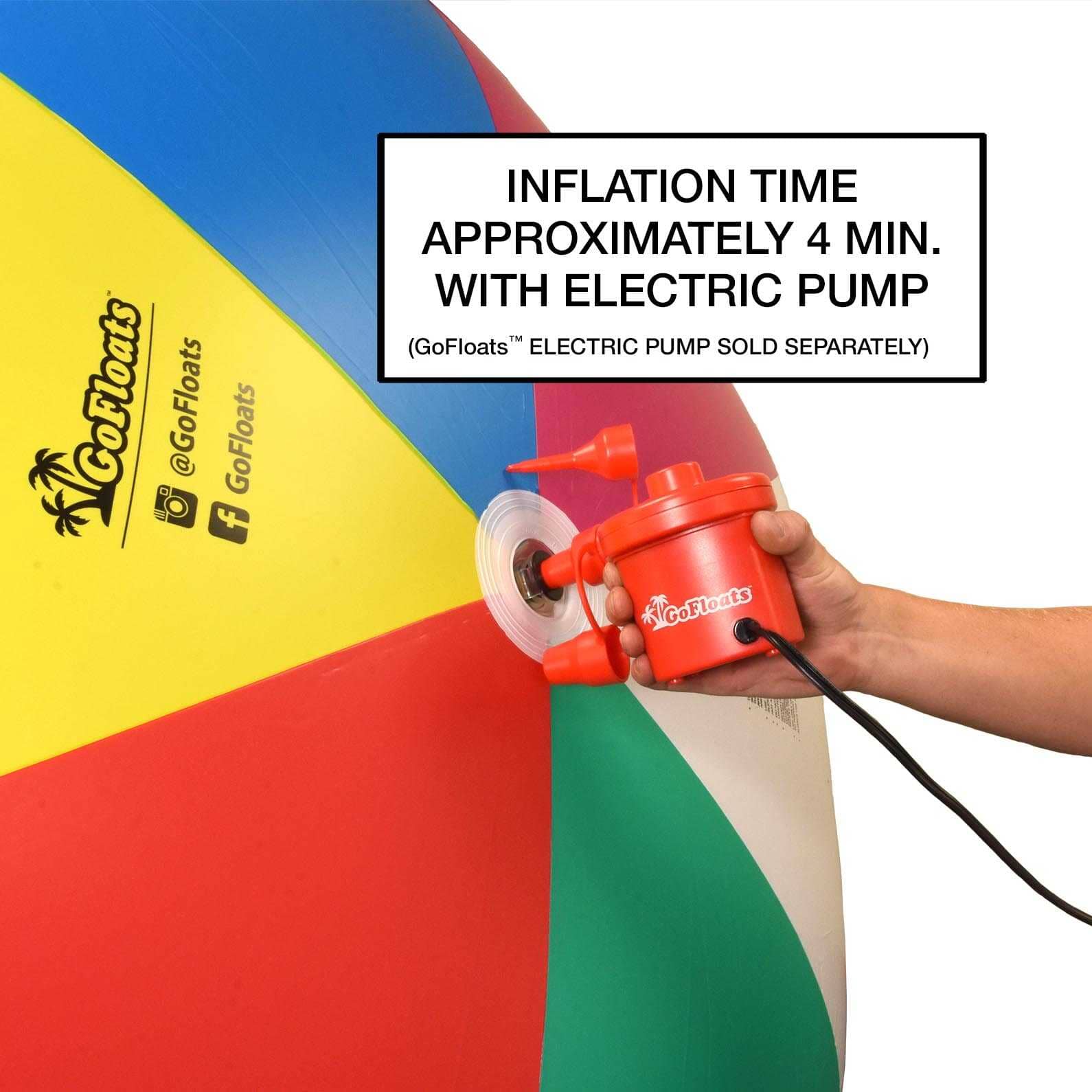 GoFloats 6' Giant Inflatable Beach Ball GoFloats 