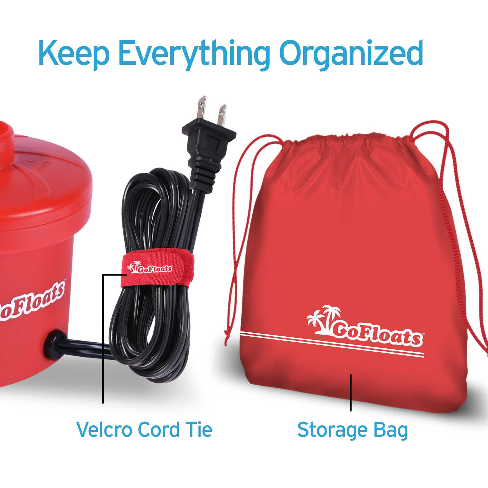 GoFloats Rapid Inflation Electric Air Pump (AC 11/12V) GoFloats 