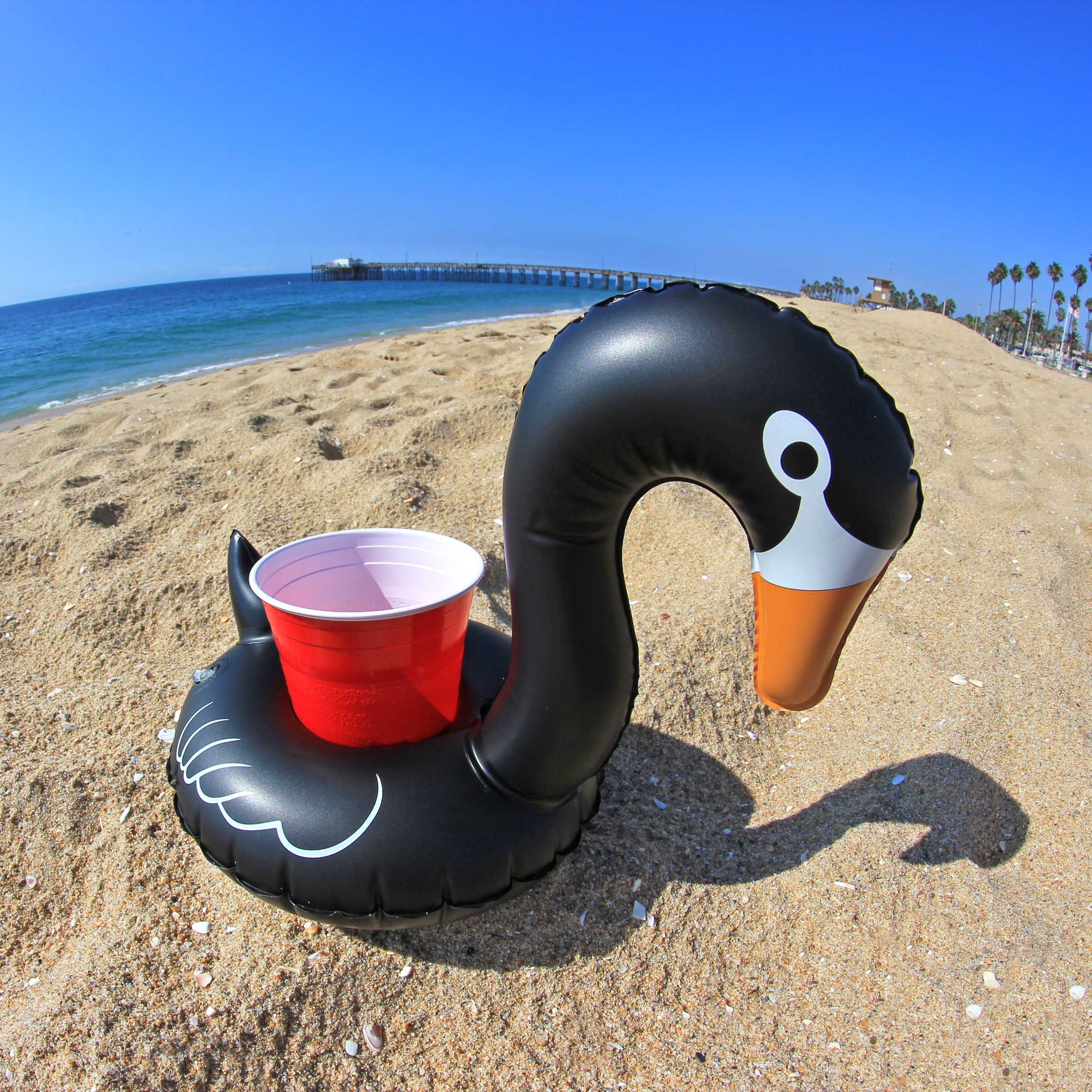 GoFloats Inflatable Drink Holders 3-Pack - Black Swan GoFloats 