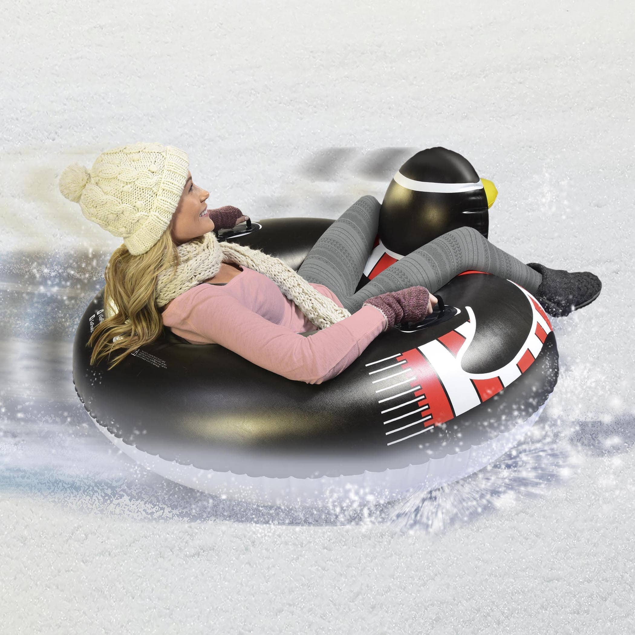 GoFloats Inflatable Winter Snow Tube Sled - Penguin GoFloats 