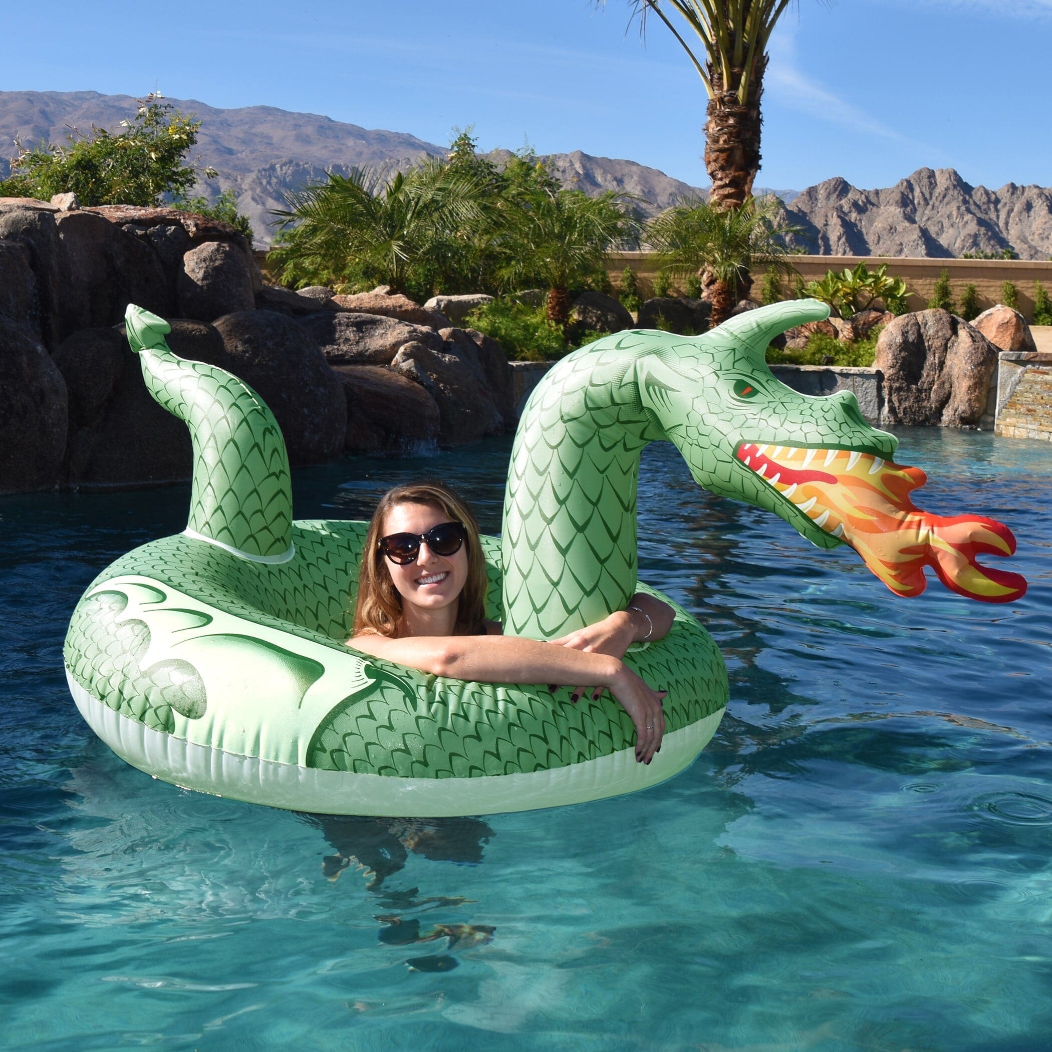 GoFloats Party Tube Inflatable Raft - Fire Dragon GoFloats 