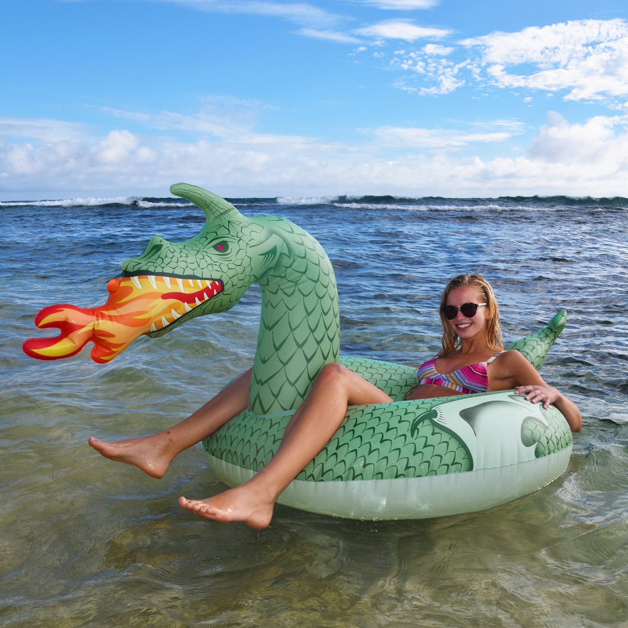 GoFloats Party Tube Inflatable Raft - Fire Dragon GoFloats 