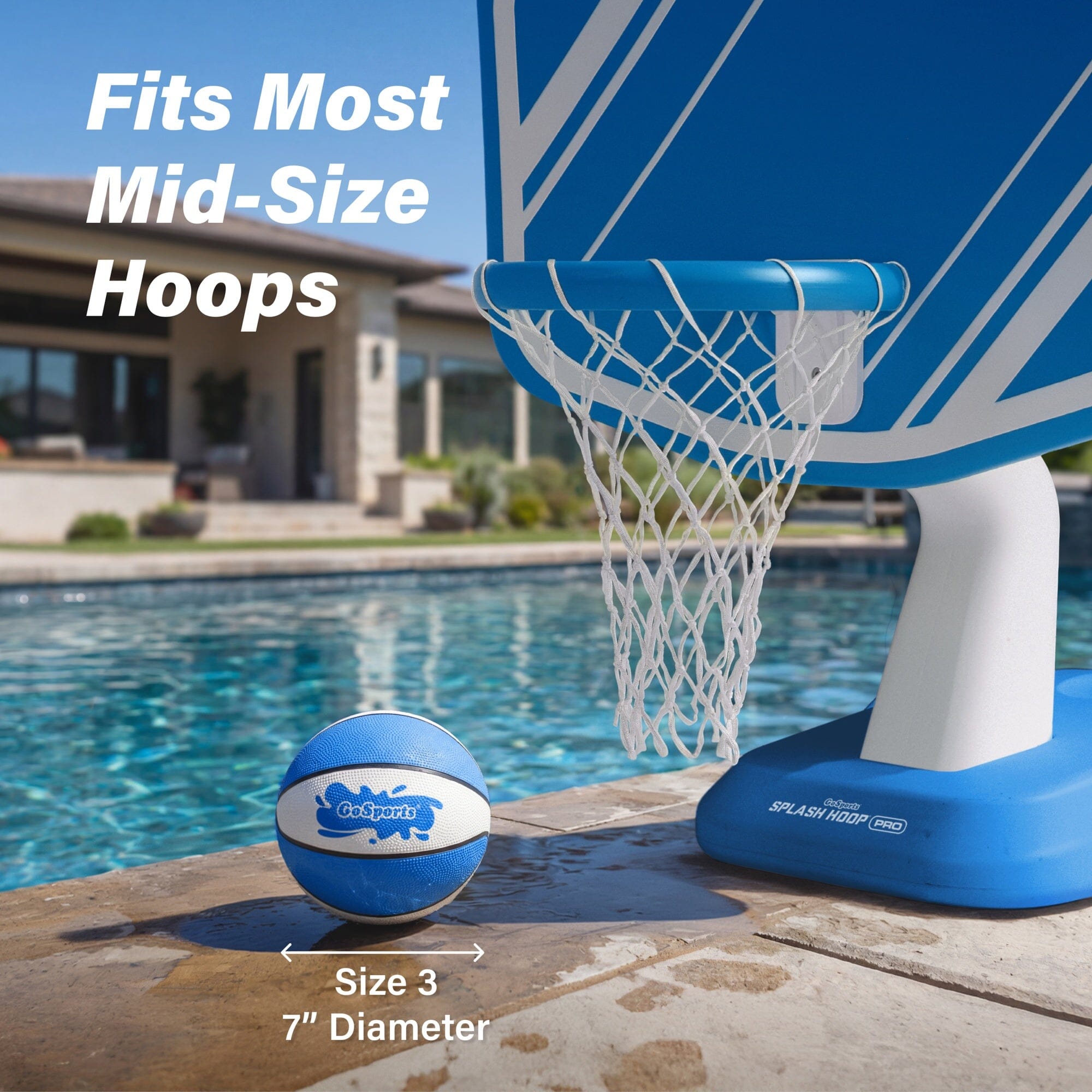 GoSports Water Basketballs 2 Pack - Choose Between Size 3 and Size 6, Great for Swimming Pool Basketball Hoops Pool Toy GoSports 