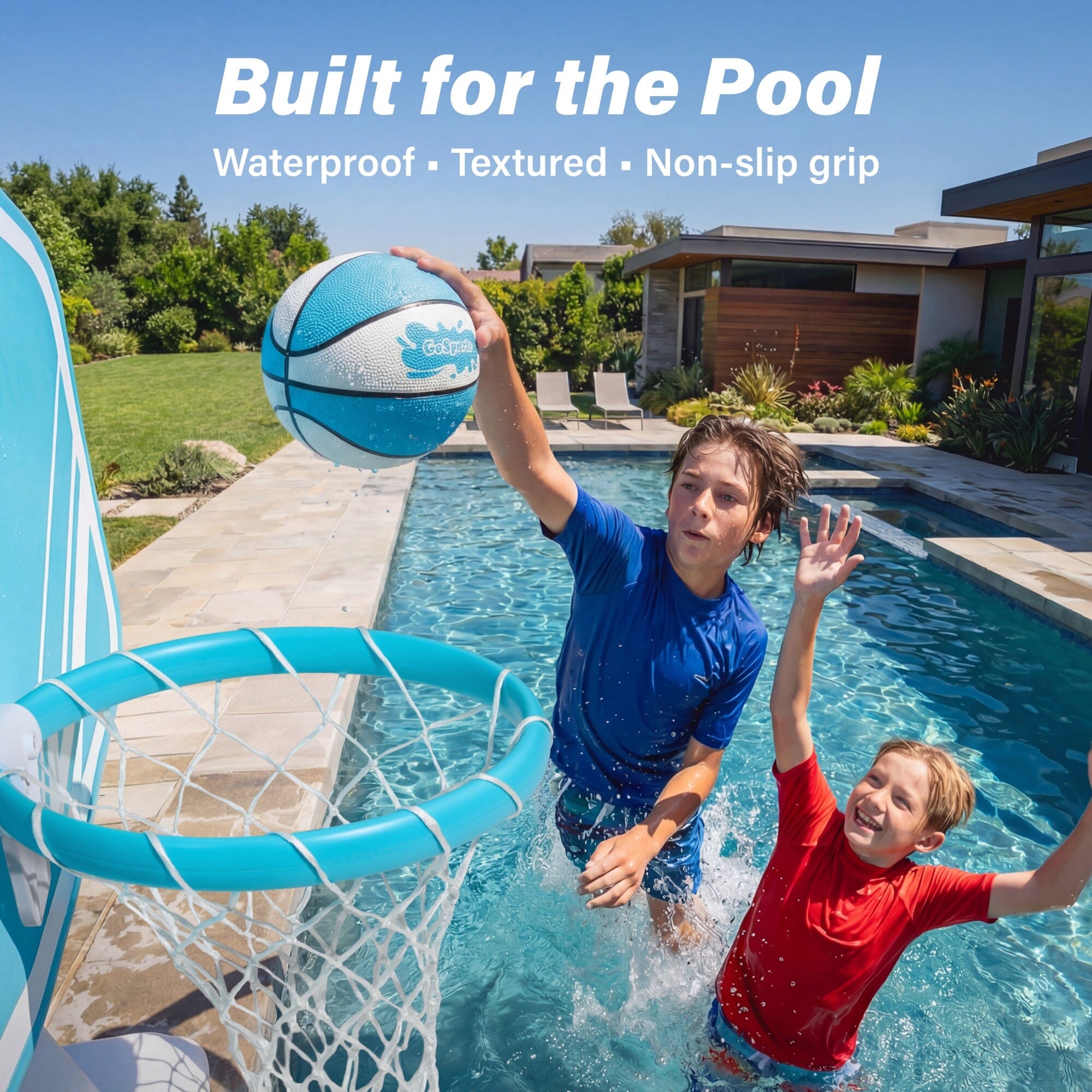 GoSports Water Basketballs 2 Pack - Choose Between Size 3 and Size 6, Great for Swimming Pool Basketball Hoops Pool Toy GoSports 