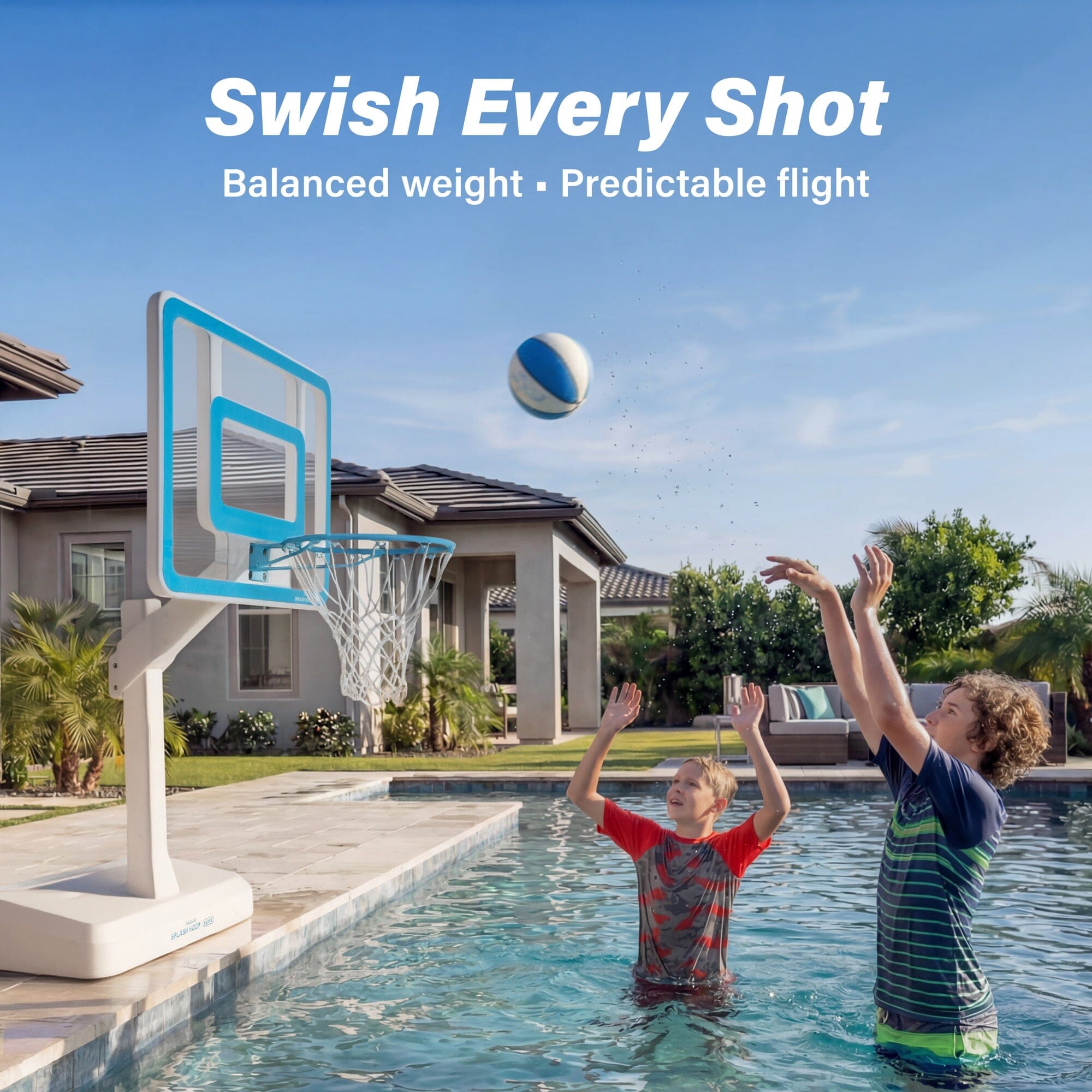 GoSports Water Basketballs 2 Pack - Choose Between Size 3 and Size 6, Great for Swimming Pool Basketball Hoops Pool Toy GoSports 