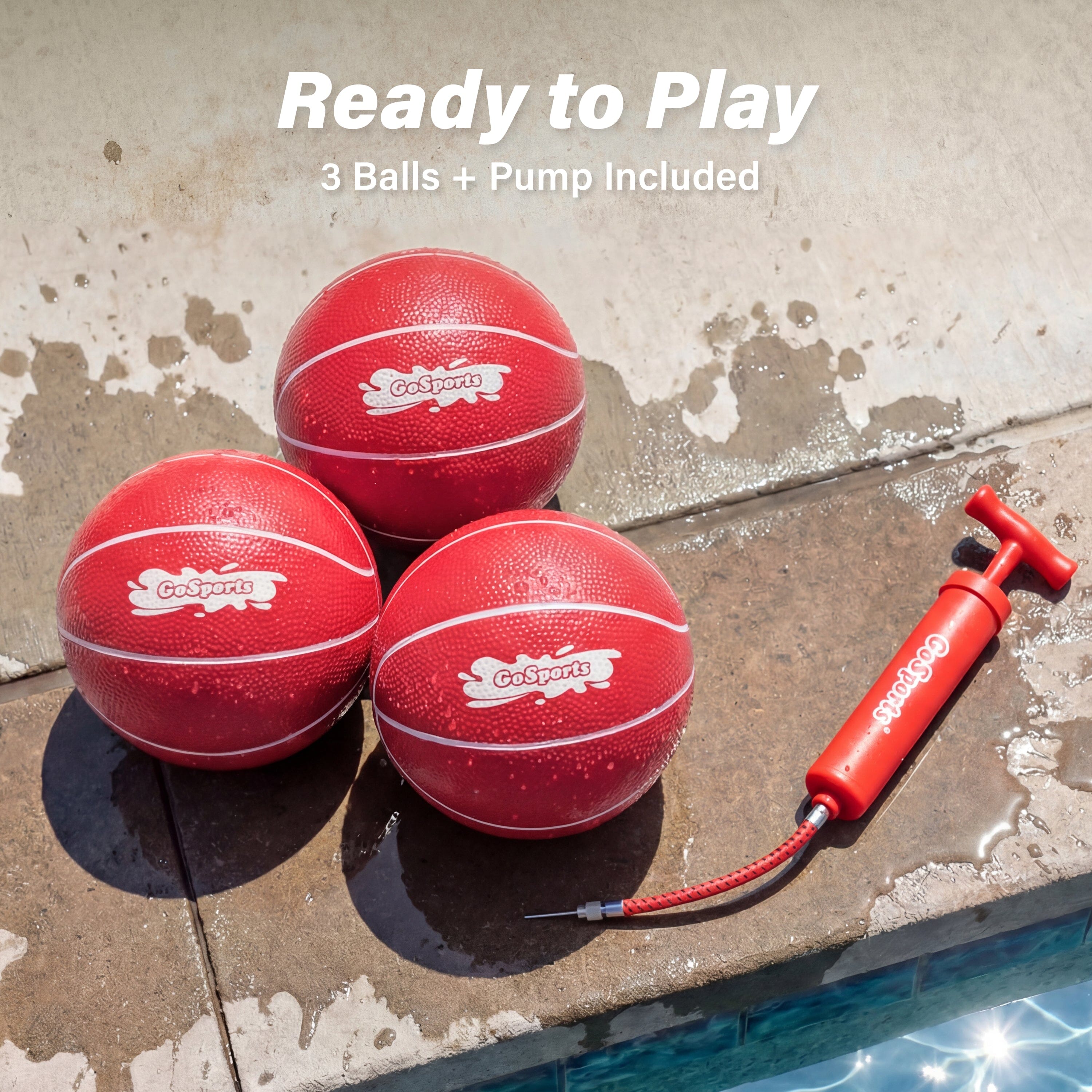 GoSports Swimming Pool Basketballs Pool Toy GoSports 