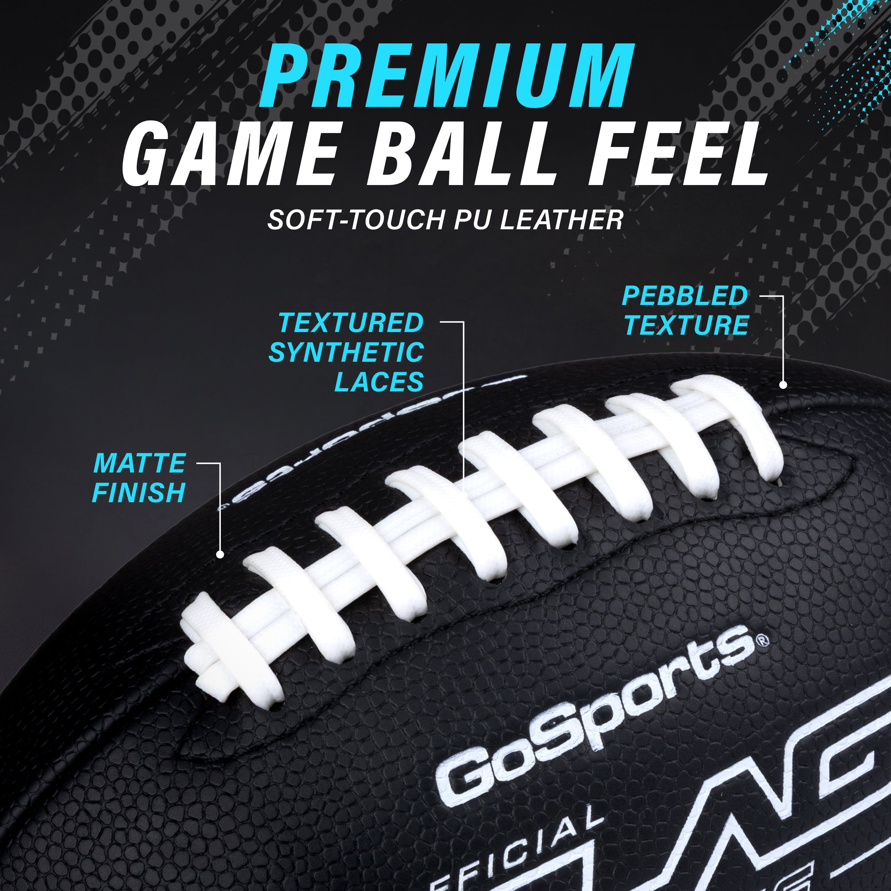 Elite Pro Grip Pee Wee Flag Football Balls, Single or 3-pk GoSports Football 