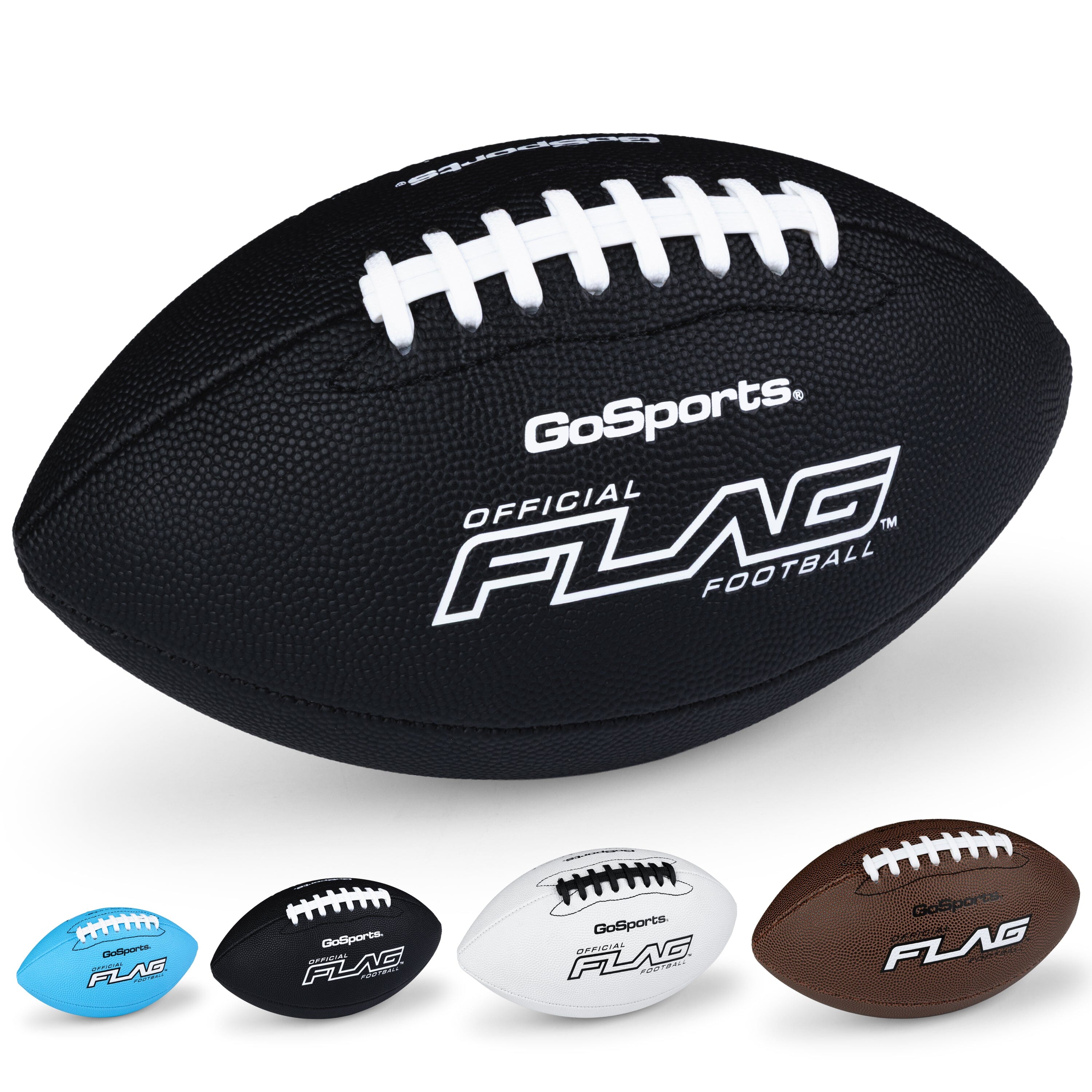 Composite Pee Wee Flag Football Balls, Single or 3-pk GoSports Football Single 