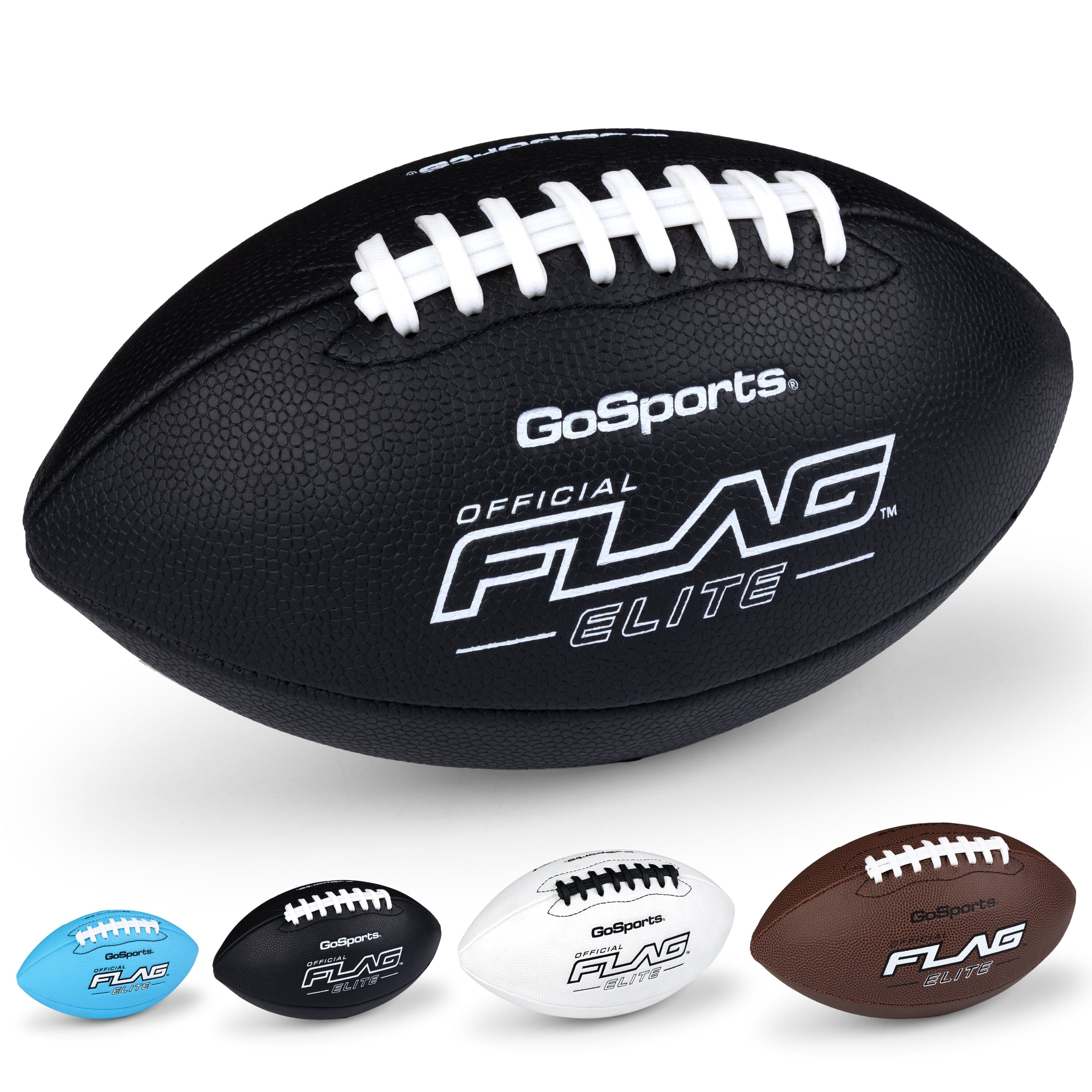 Elite Pro Grip Pee Wee Flag Football Balls, Single or 3-pk GoSports Football Single 