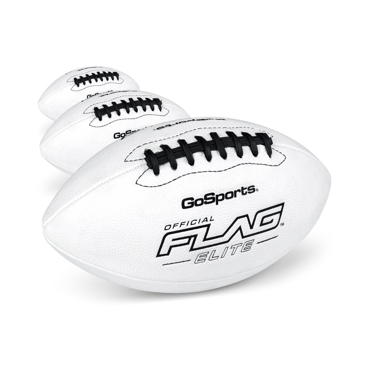 Elite Pro Grip Junior Flag Football Balls GoSports Football 3-pk 