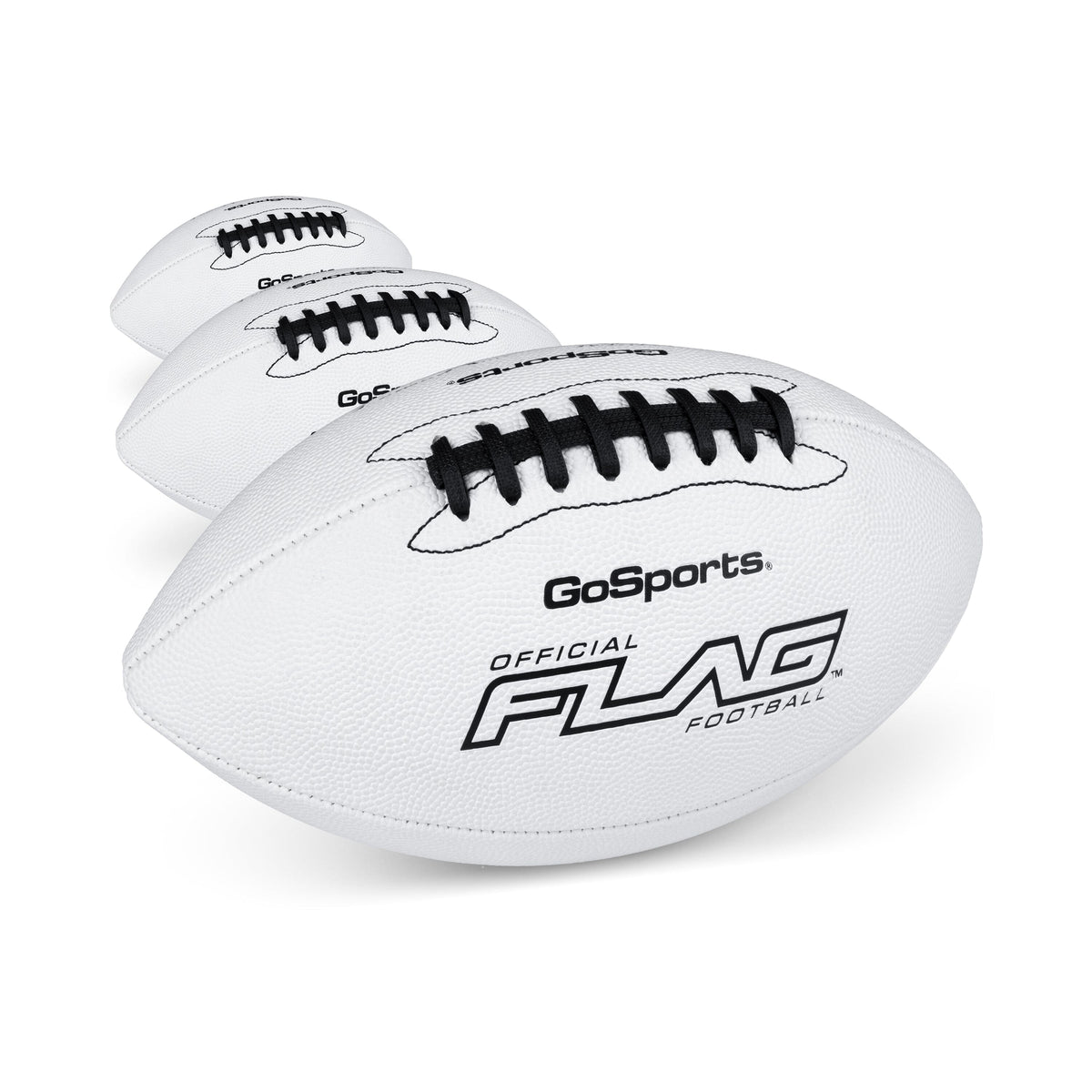 Composite Junior Flag Football Balls GoSports Football 3-pk 