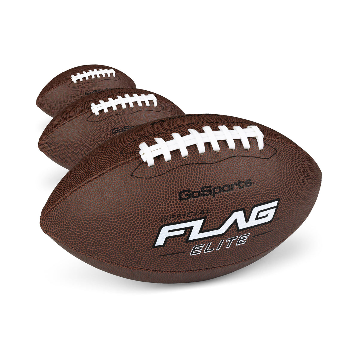 Elite Pro Grip Youth Flag Football Balls GoSports Football 3-pk 