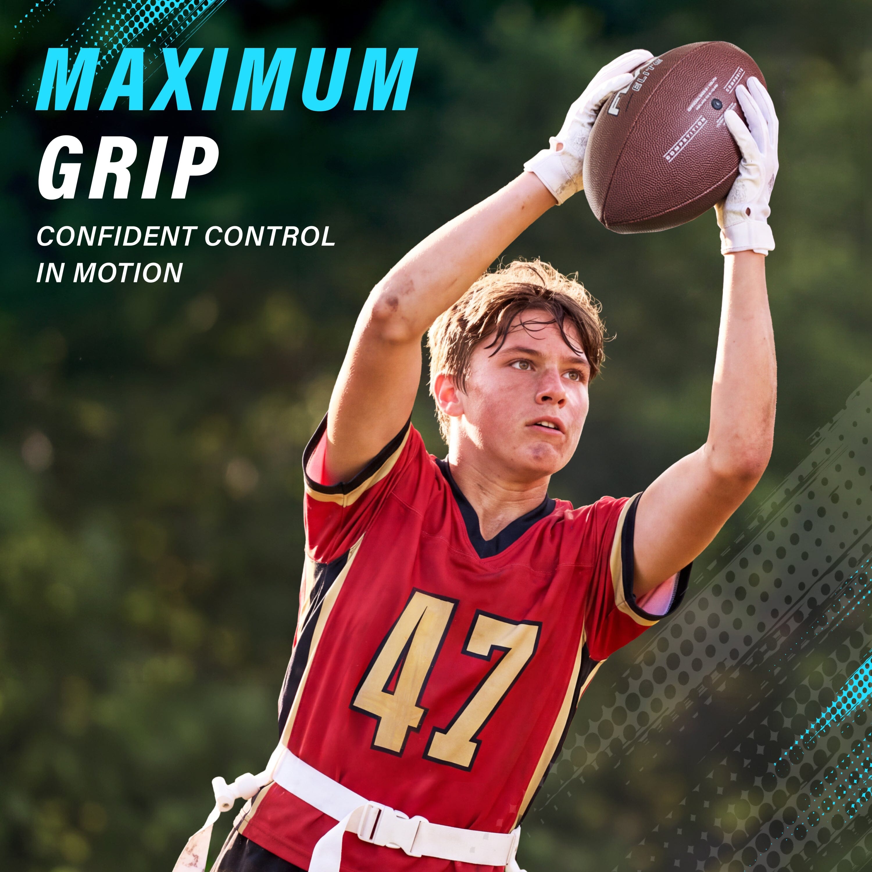Elite Pro Grip Youth Flag Football Balls, Single or 3-pk GoSports Football 