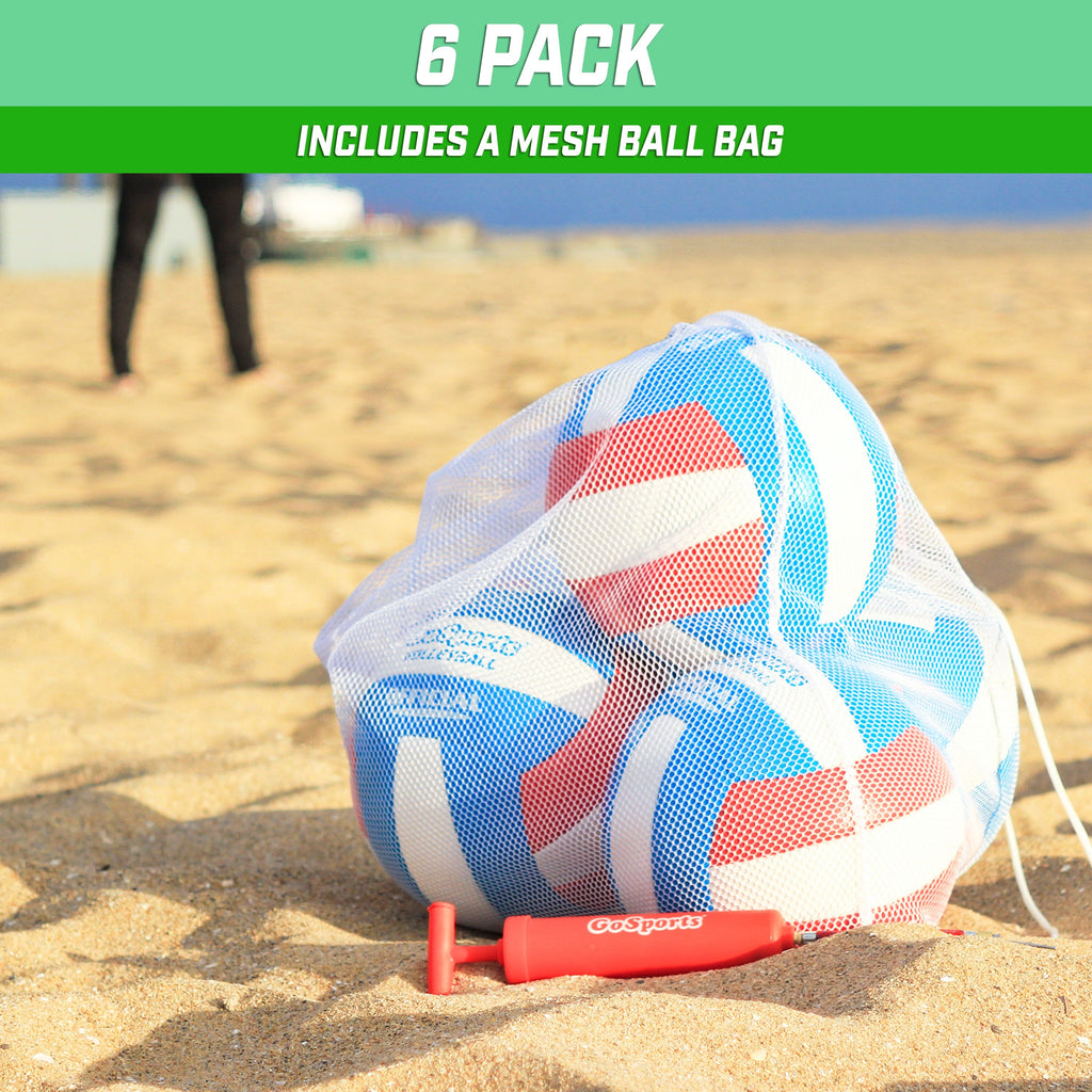 GoSports Soft Touch Recreational Volleyball - 6-Pack Volleyball GoSports 