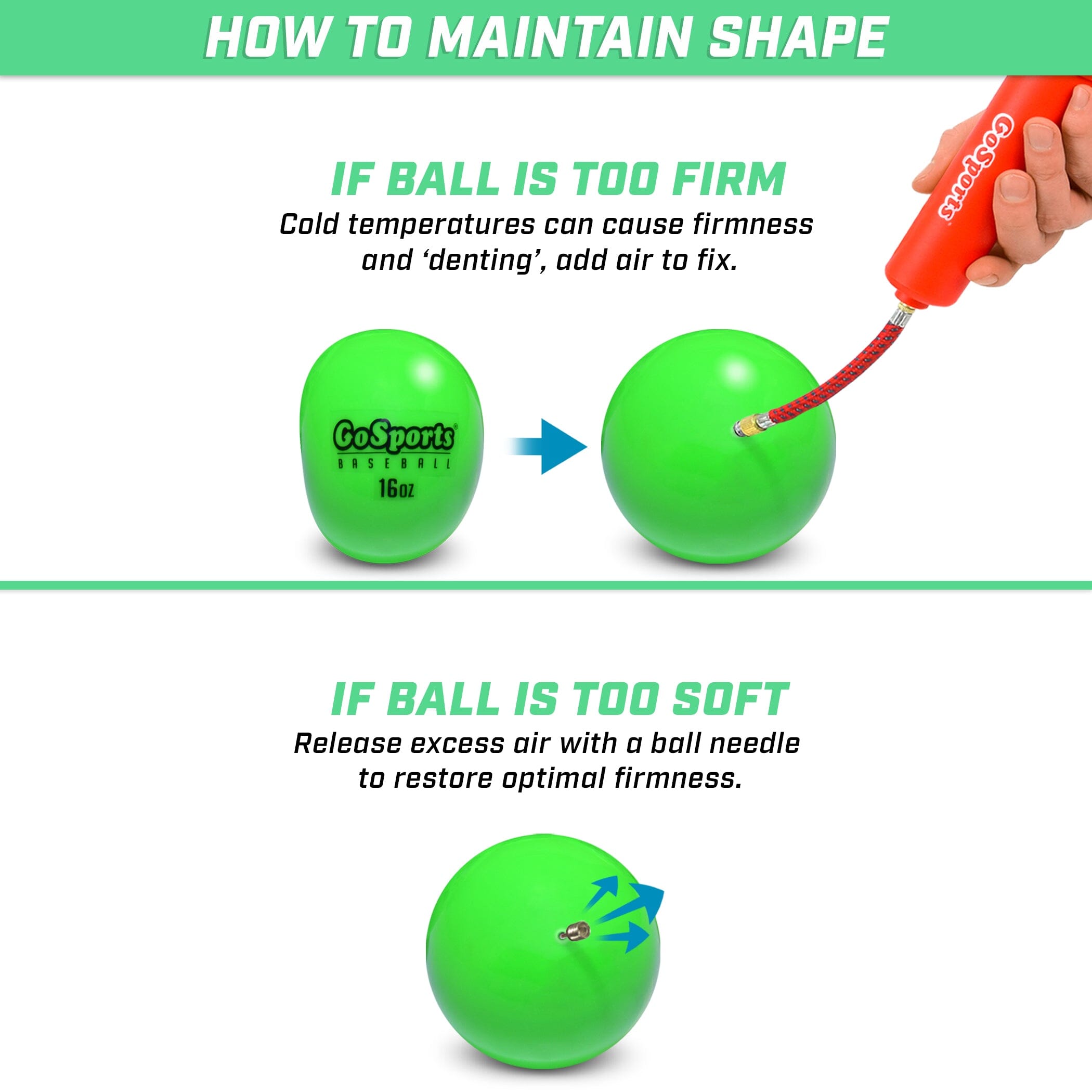 GoSports 2.8" Weighted Training Baseballs Baseball GoSports 