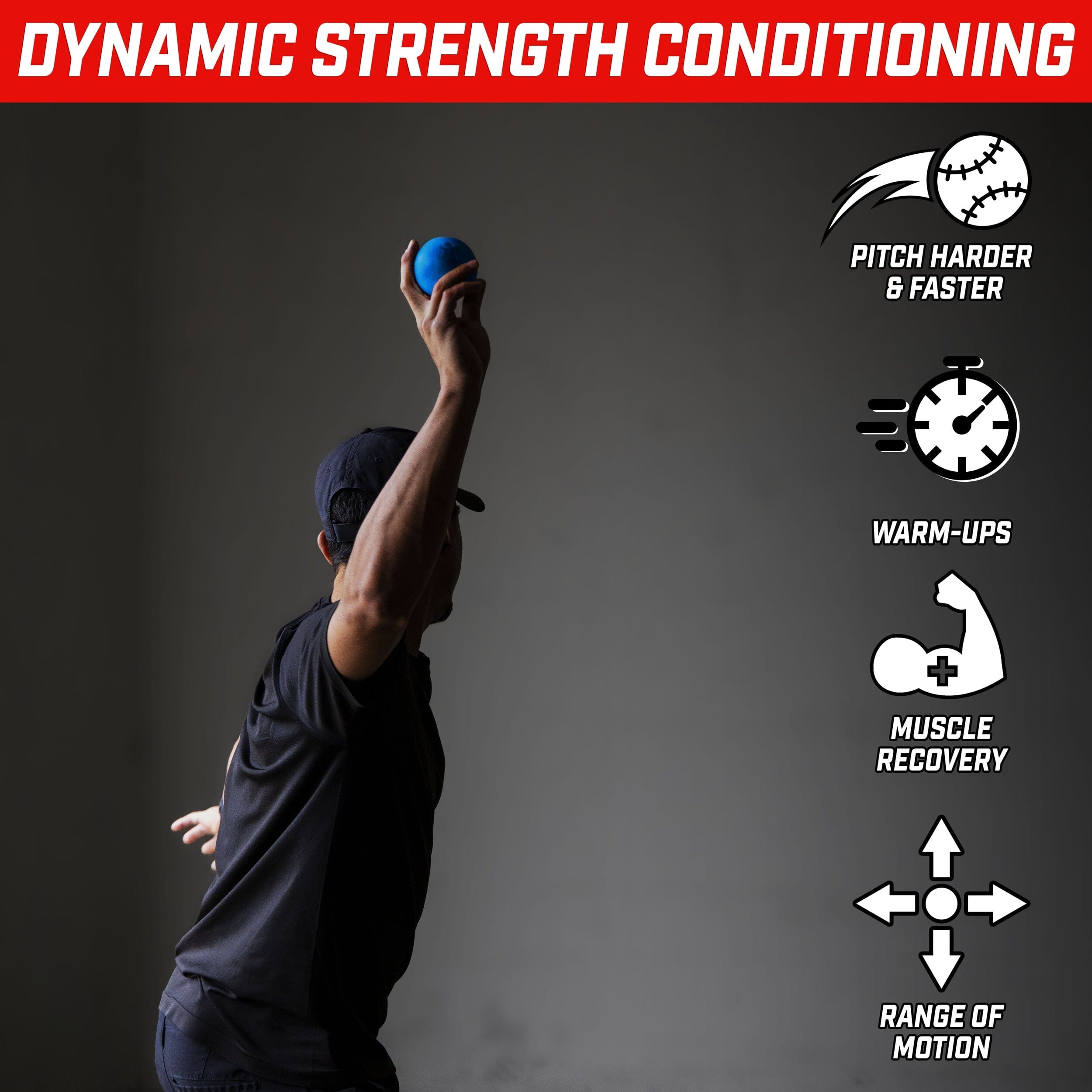 GoSports Plyometric Weighted Balls for Baseball & Softball Training 6 Pack - Choose Pro or Elite Set Baseballs GoSports 