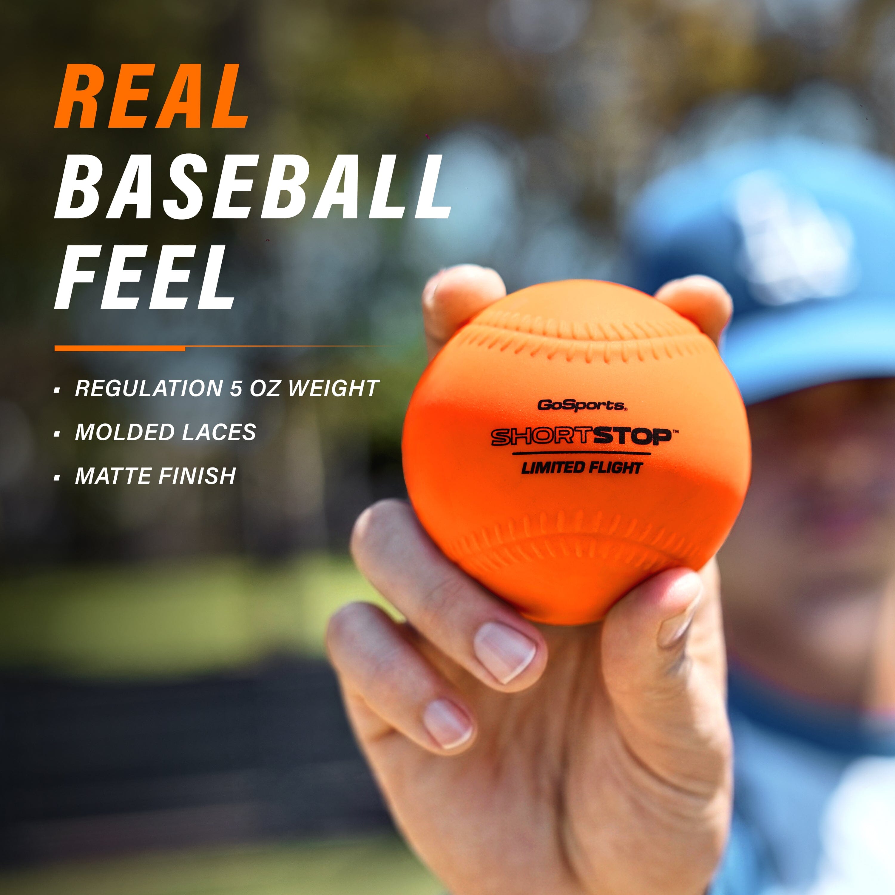 GoSports Limited Flight Practice Baseballs - Official Weight Soft Baseballs for Kids & Adults, Set of 6 ShortStop Balls Playgosports.com 