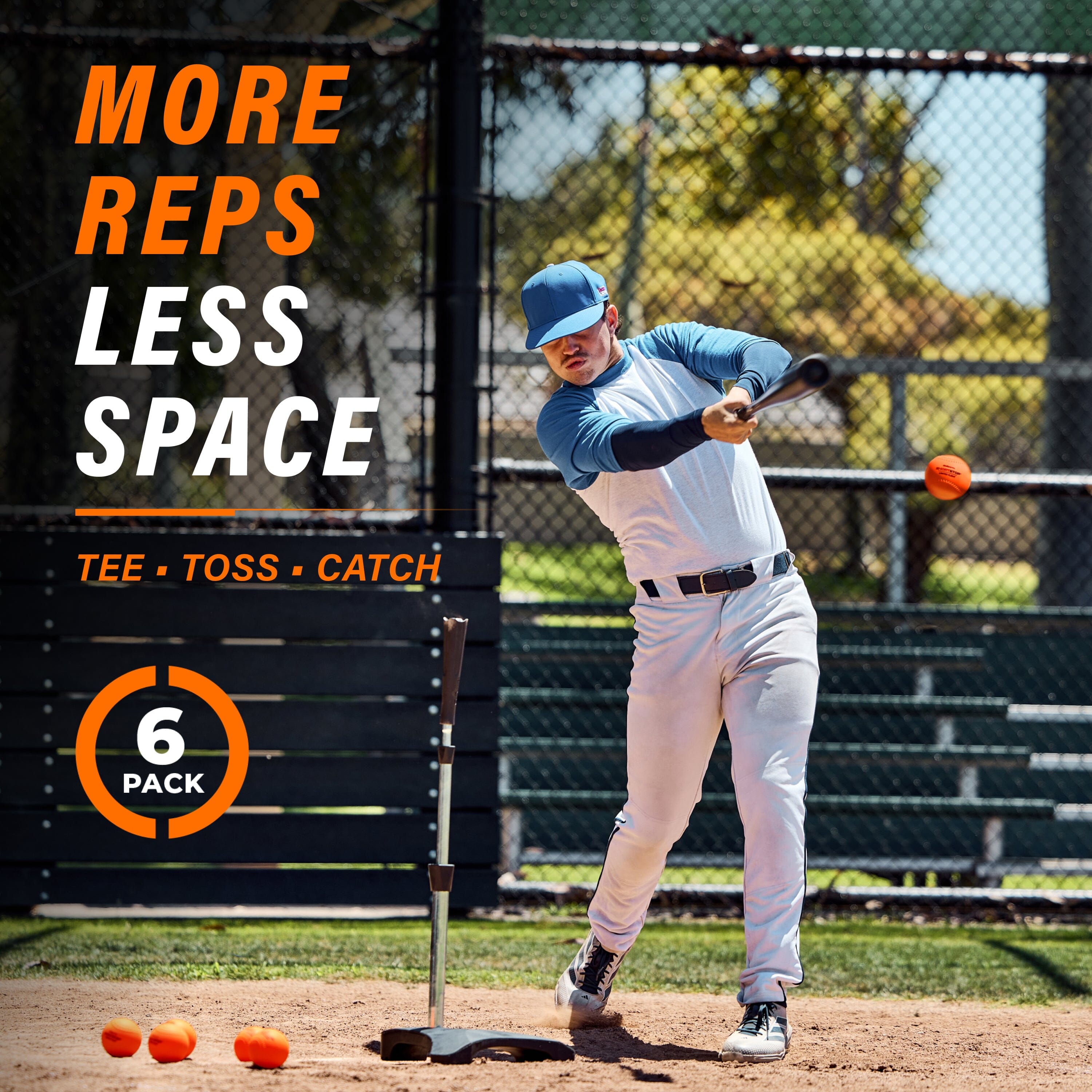 GoSports Limited Flight Practice Baseballs - Official Weight Soft Baseballs for Kids & Adults, Set of 6 ShortStop Balls Playgosports.com 