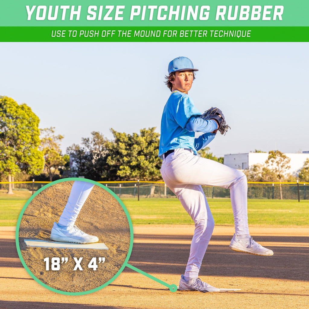 GoSports 18" x 4" Pitching Mound Rubber - Youth Size Baseball PlayGoSports.com 