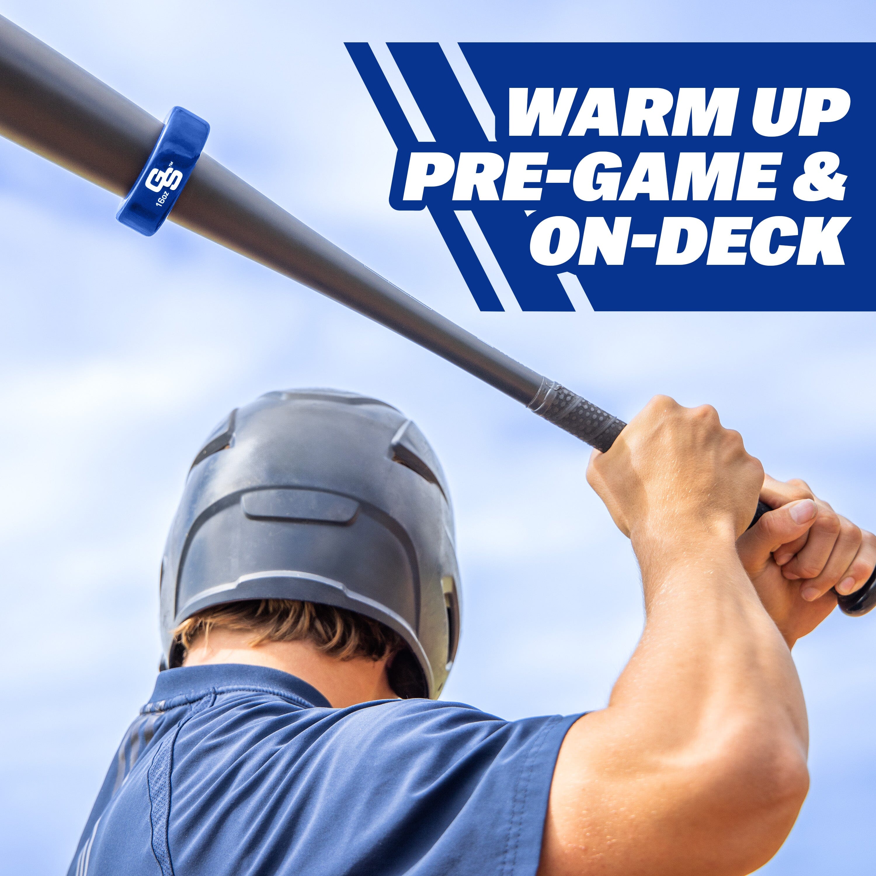 GoSports Baseball and Softball Bat Weight - 16 oz Baseball Donut - Navy Playgosports.com 