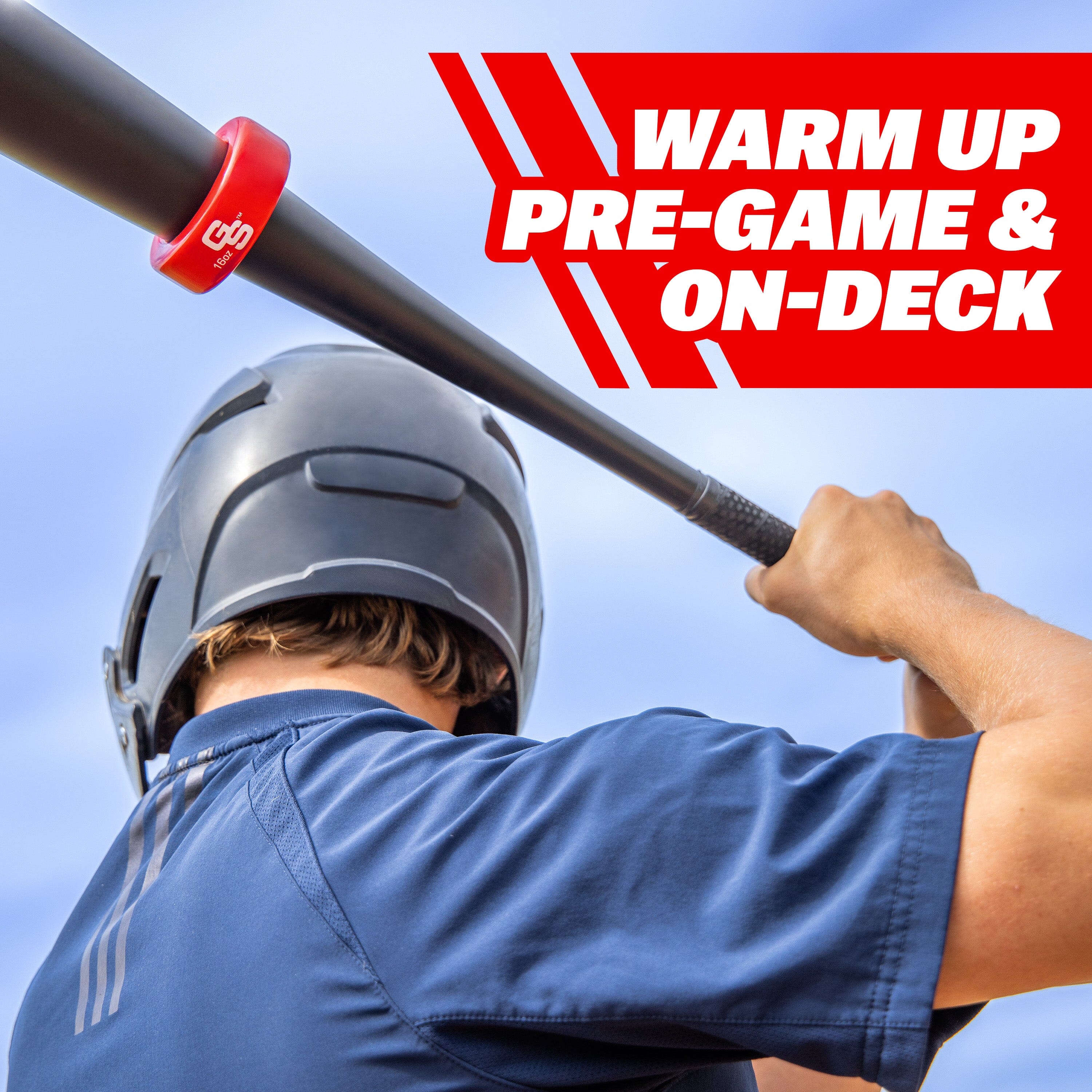 GoSports Baseball and Softball Bat Weight - 16 oz Baseball Donut - Red Playgosports.com 