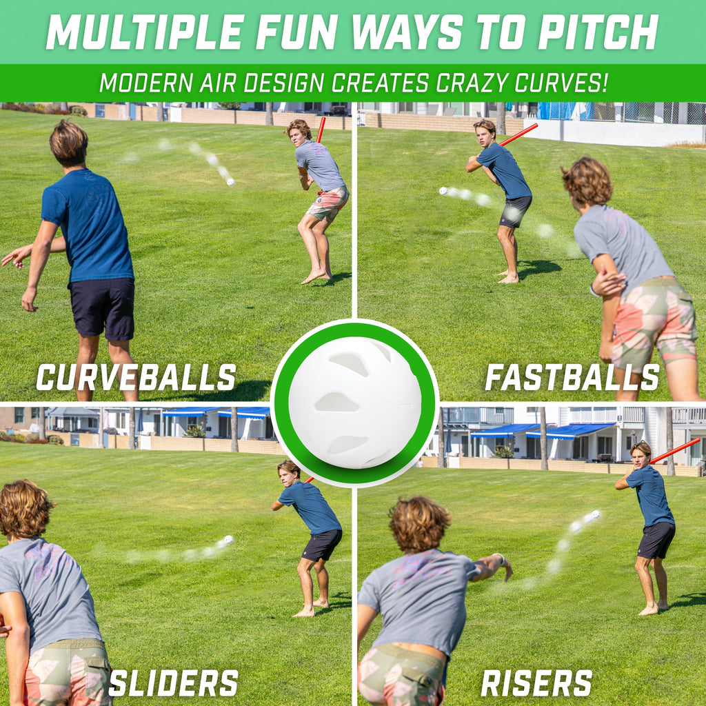 GoSports LotBall AIR Backyard Baseball Bat and Ball Set - Plastic Baseball Game for Kids GoSports 