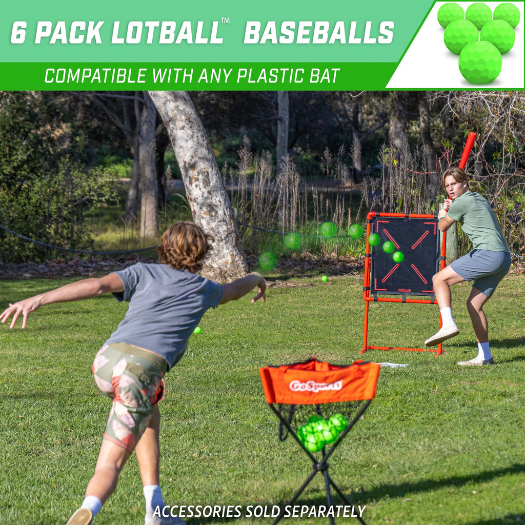 GoSports LotBall Plastic Baseballs - 6 Pack GoSports 