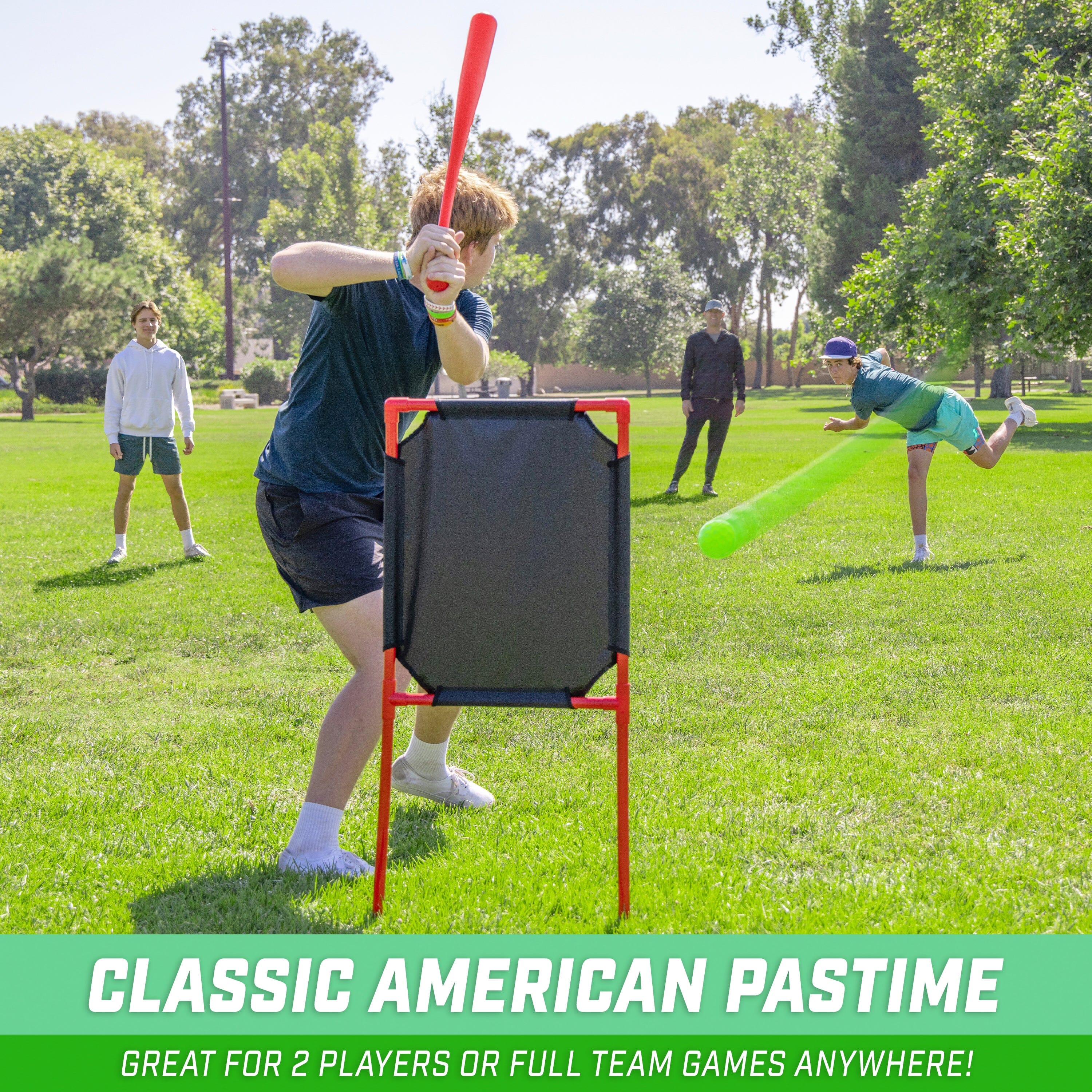 a young boy is swinging a baseball bat at a game