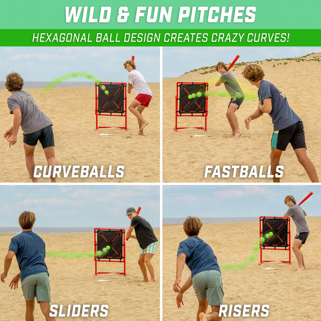 GoSports LotBall Backyard Baseball Bat and Ball Set - Plastic Baseball Game for Kids GoSports 