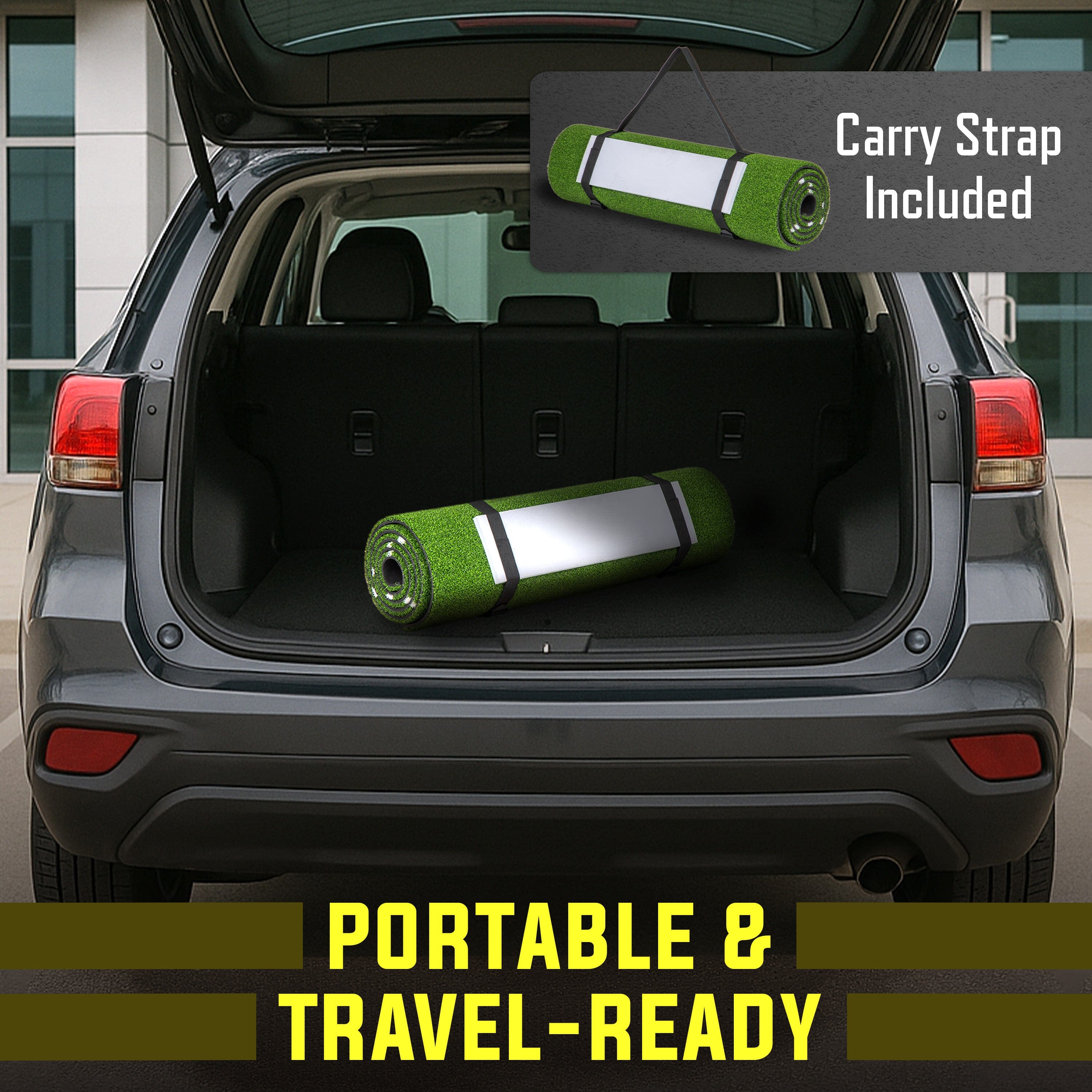 GoSports Softball Pitching Mat with Stride Guide System - Indoor Outdoor Antislip Rubber Backing Baseball Playgosports.com 